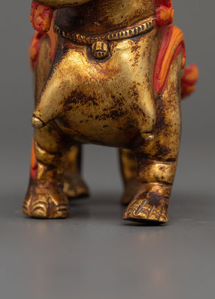 Handcrafted Pair of Tibetan Snow Lion Statues | Foo Dogs Crafts