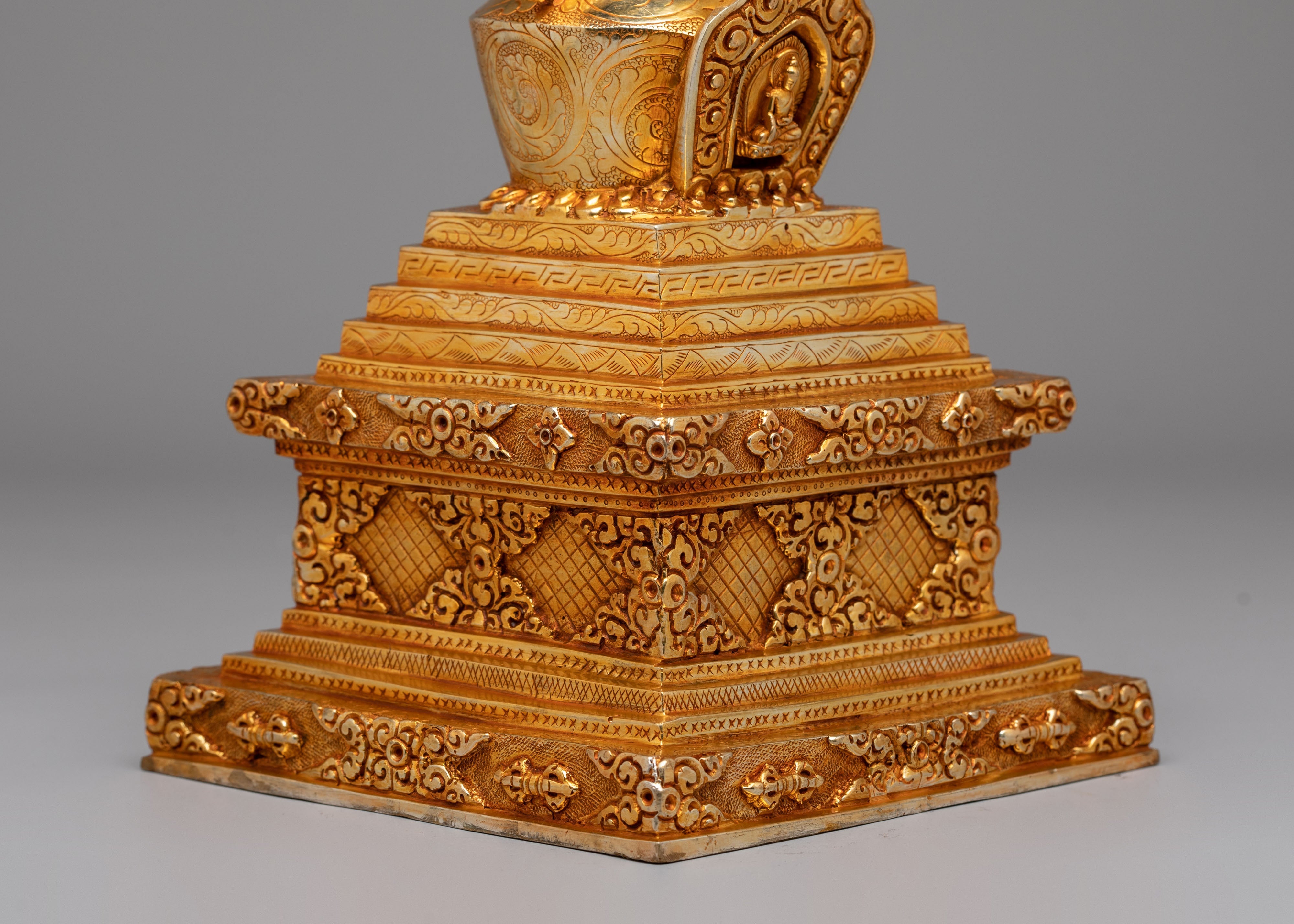 Handmade Stupa For Buddhist Monument | Tibetan Ritual Artifact