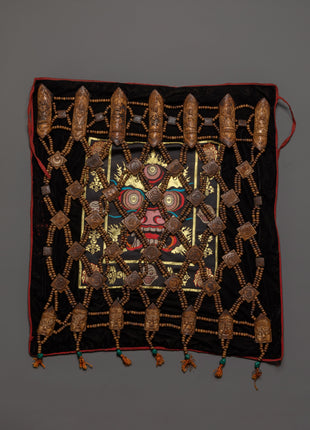 Yak Bone Guru Fabric | Handcrafted Tibetan Sacred Cloth, Spiritual Altar Textile