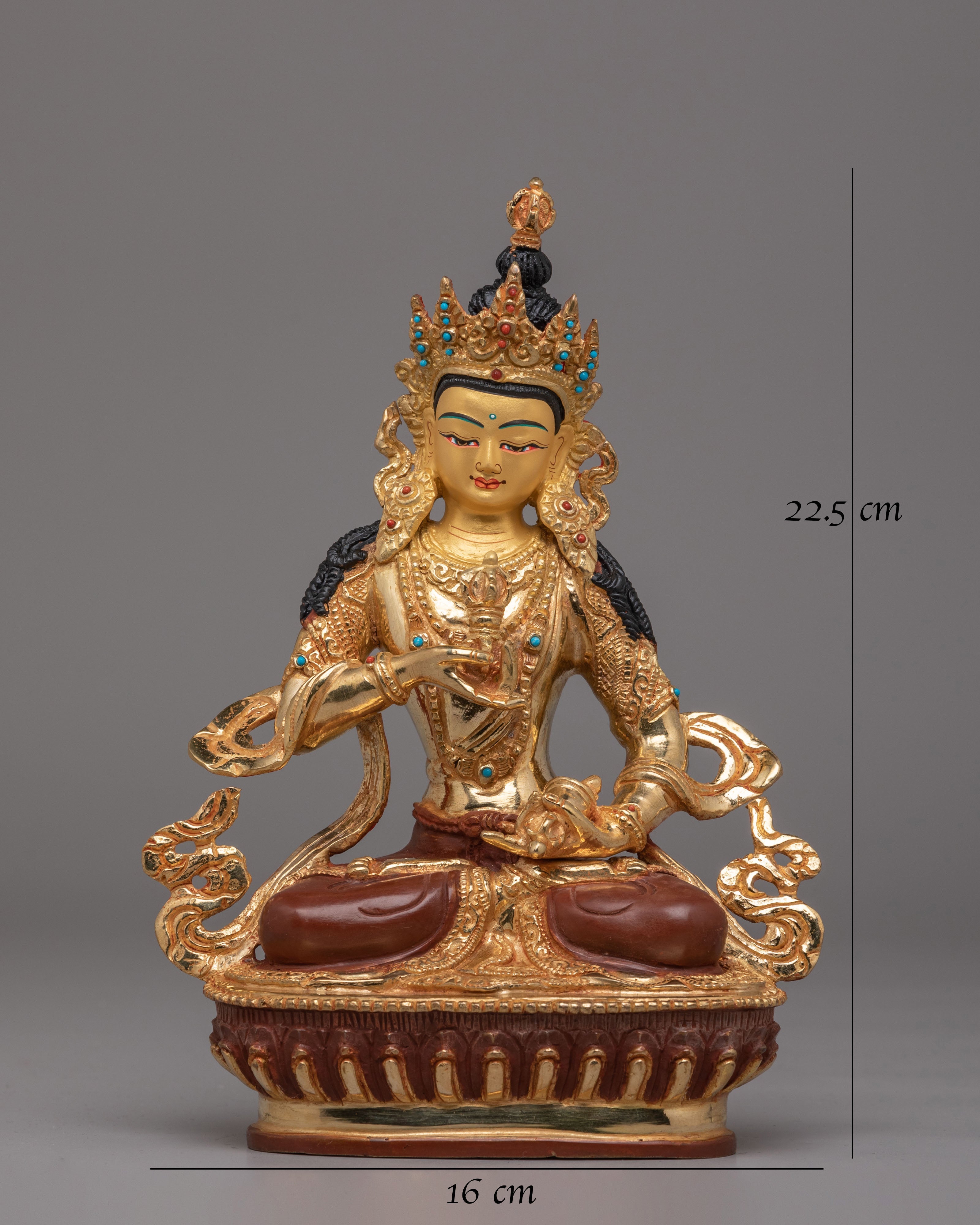 Sacred Vajrasattva Sculpture | Handcrafted Tibetan Artwork for Meditation
