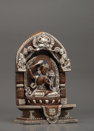 Manjushri Bodhisattva Sculpture | Hand-Crafted Sculpture of Wisdom Deity