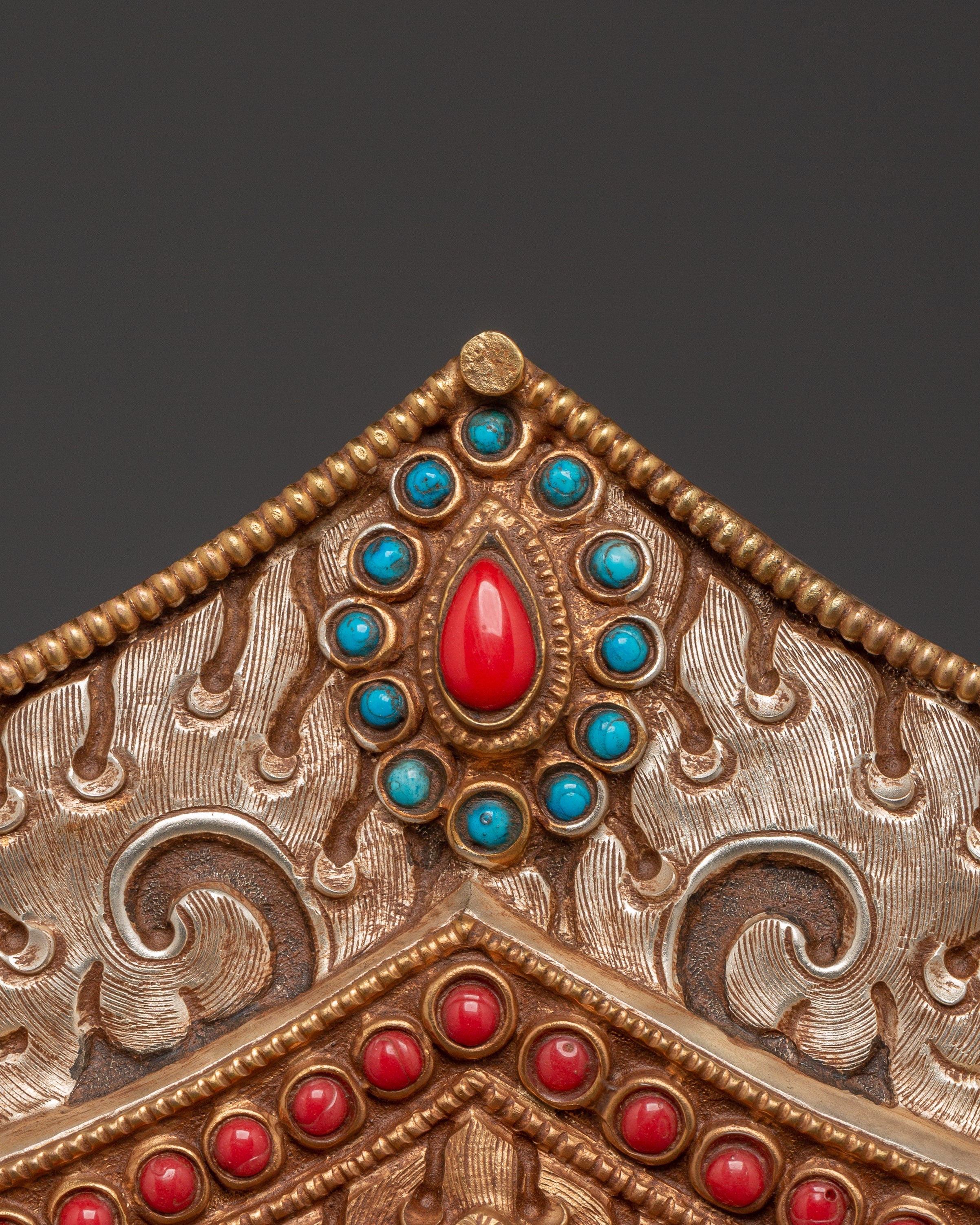 Himalayan Ghau Box | Tibetan Copper Amulet Box