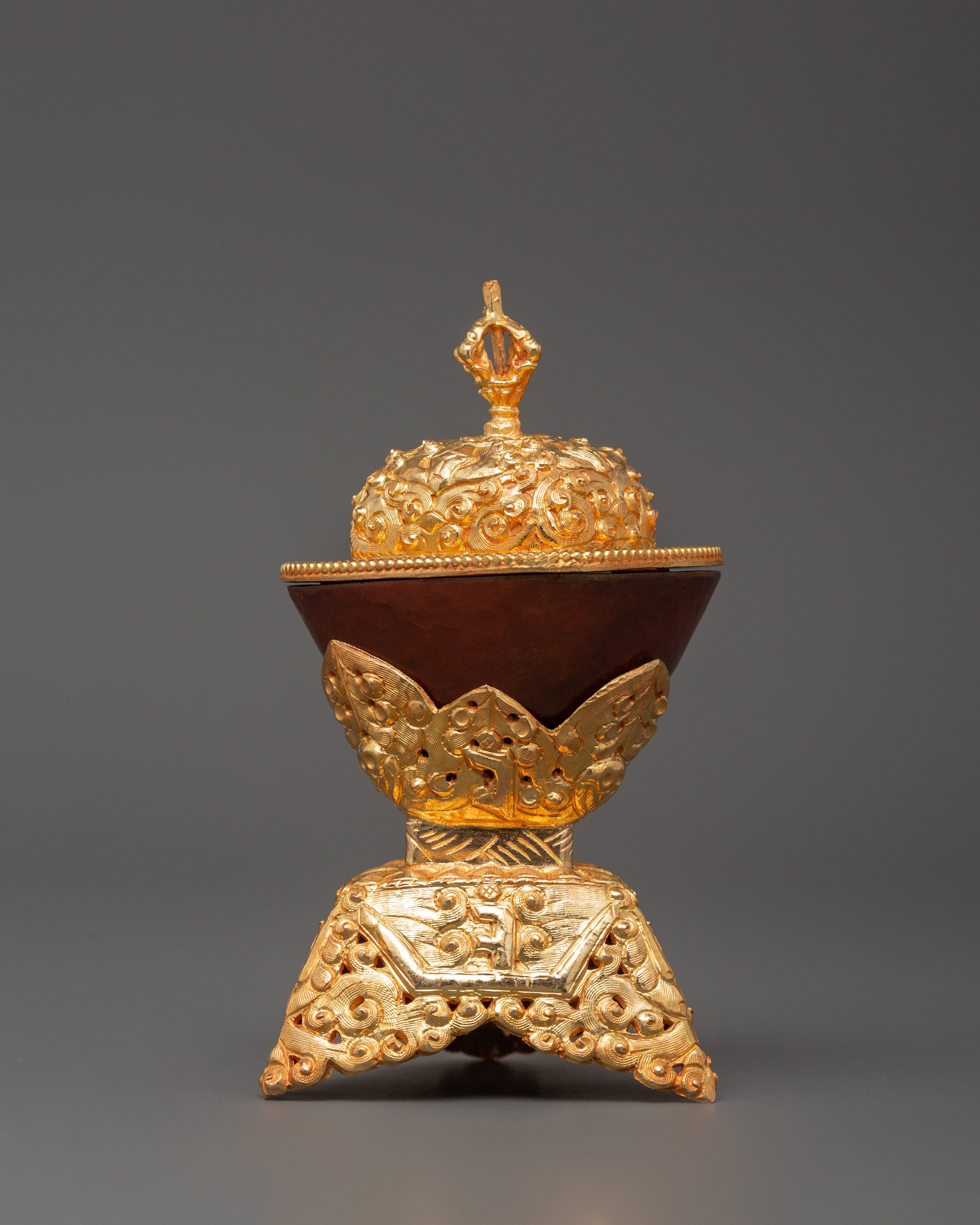 Kapala for Tibetan Rituals and Offerings | Tibetan Buddhist Ritual Cup