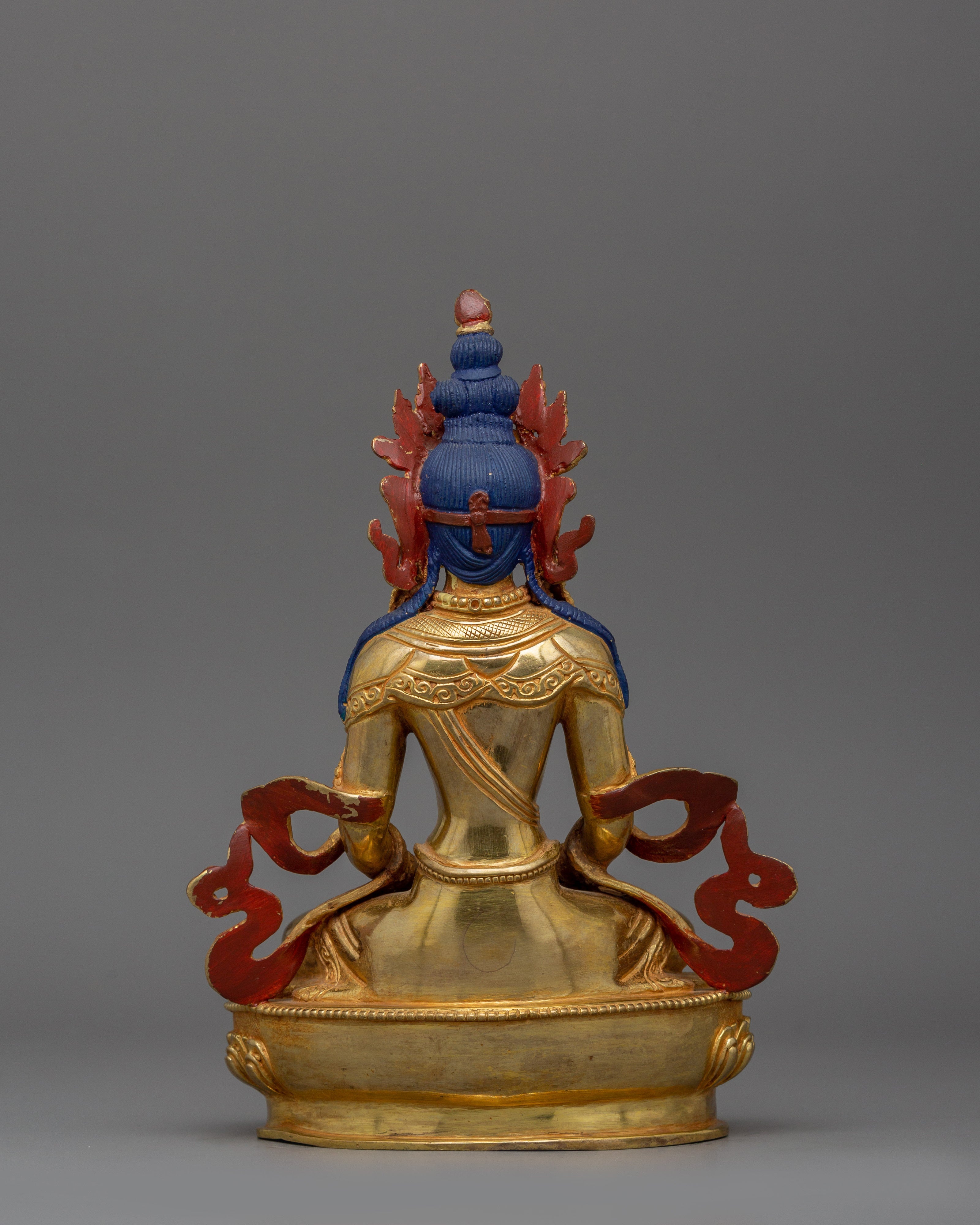 Longevity Deity Amitayus sculpture | Himalayan Sculpture for Decor