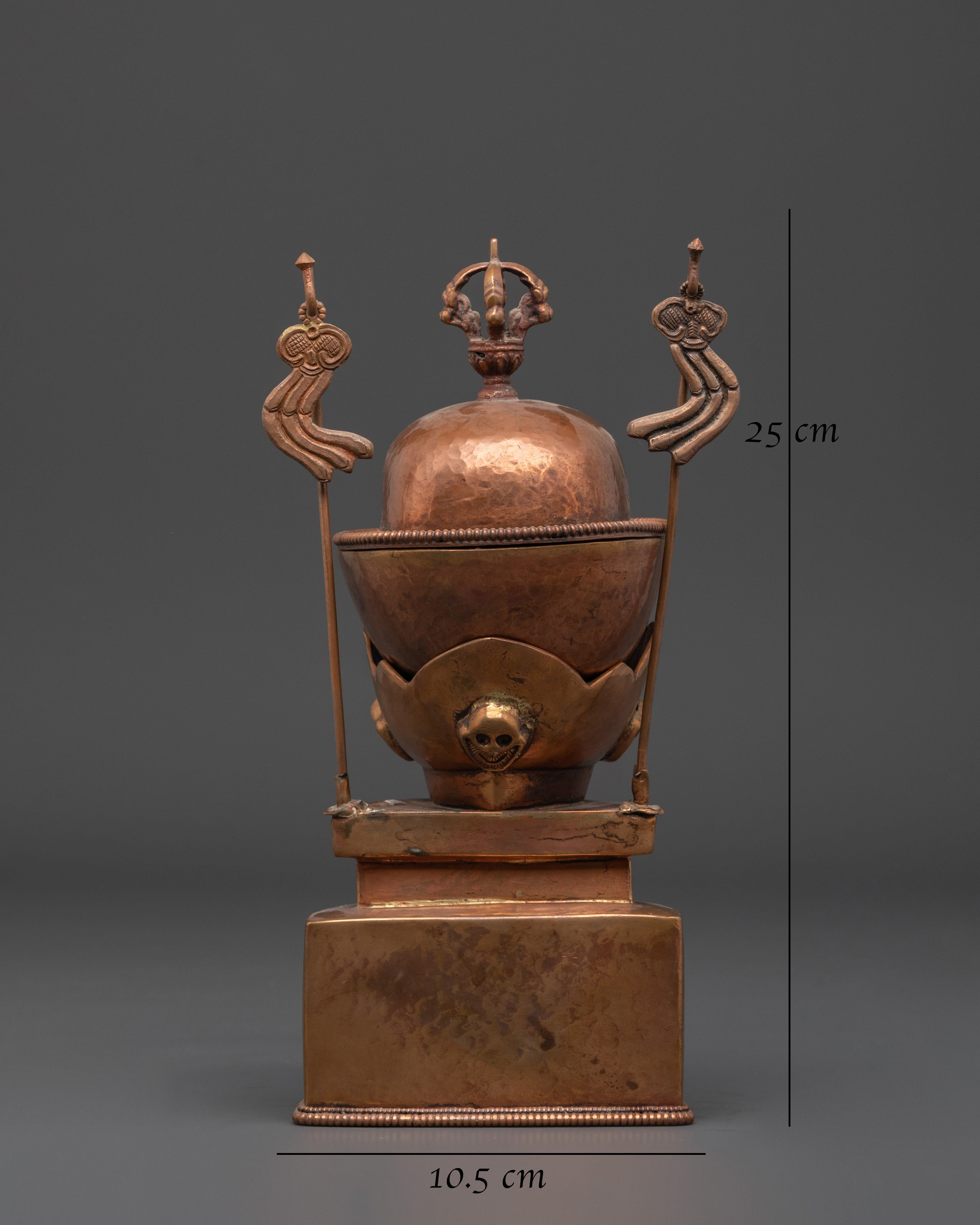 Handcrafted Sacred Kapala Ritual Cup | Spiritual Tool for Tibetan Rituals & Meditation