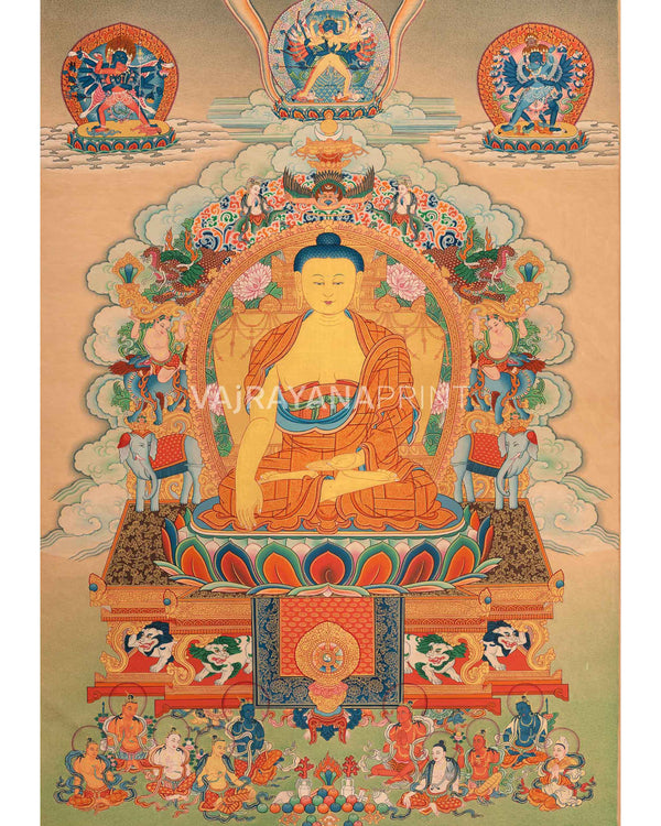 Buddha Shakyamuni Thangka Print 