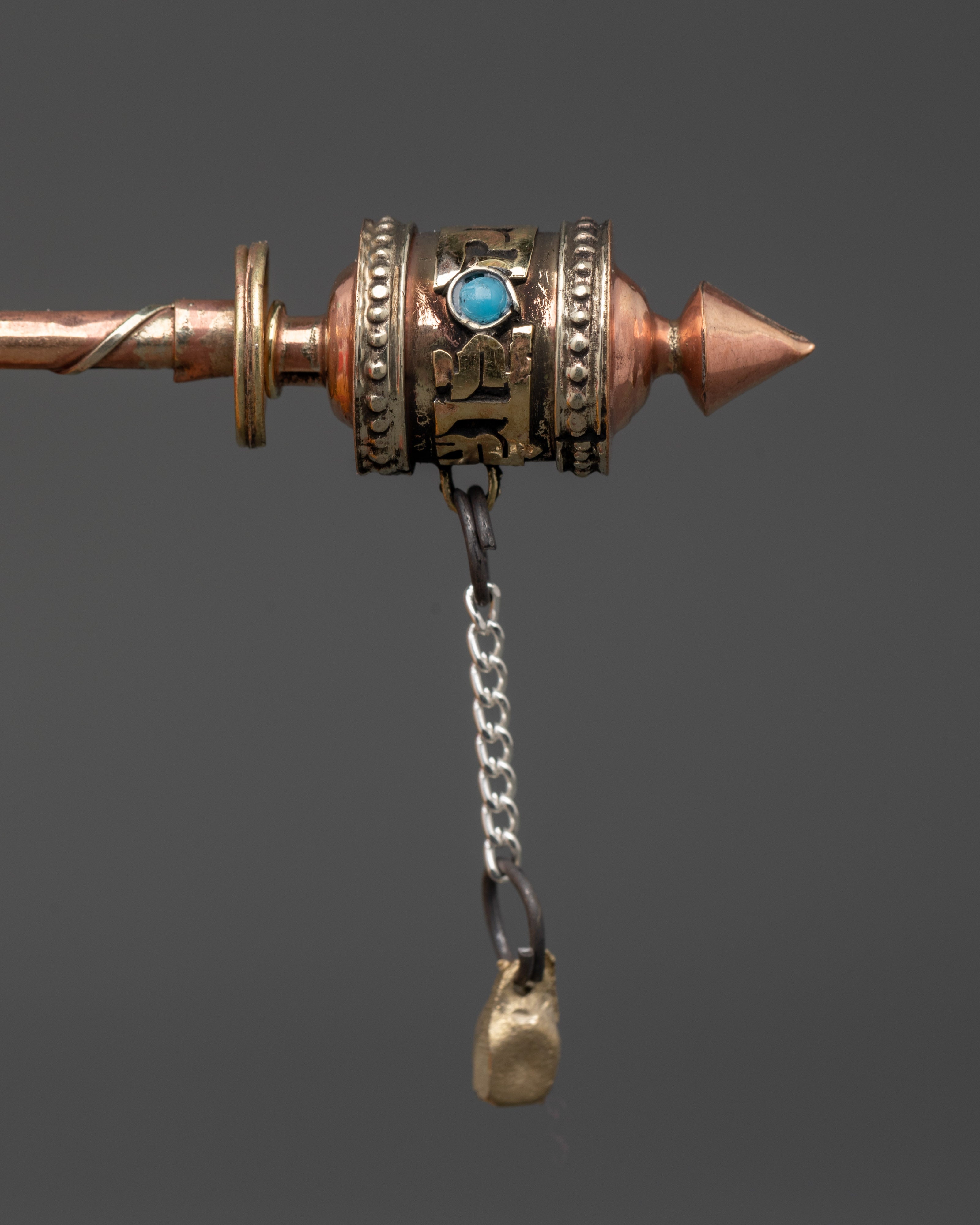 Prayer Wheel Spiritual Buddhist Altar Tool | Sacred Meditation Accessory