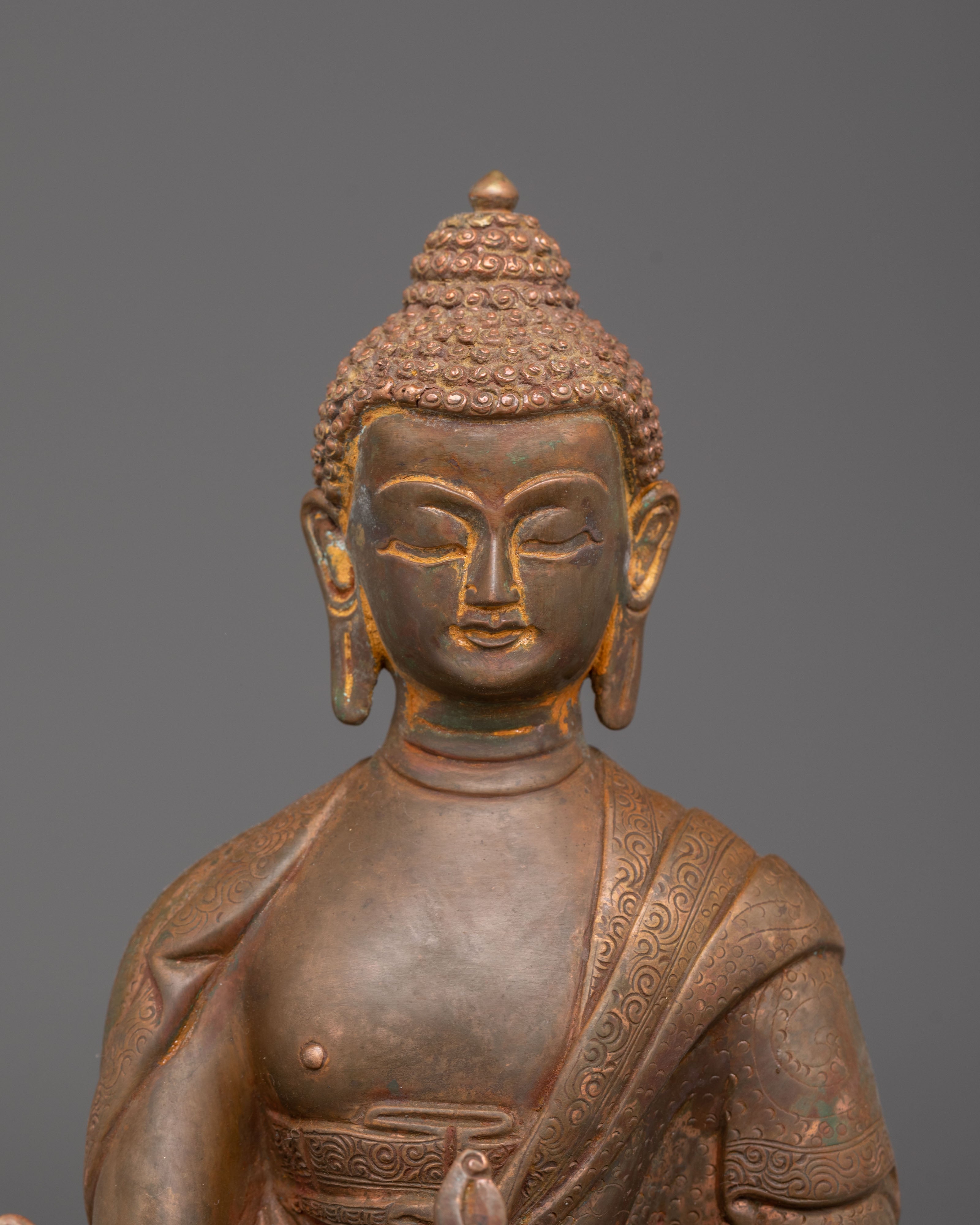 Medicine Buddha Handcrafted Sculpture | Healer of Body and Mind