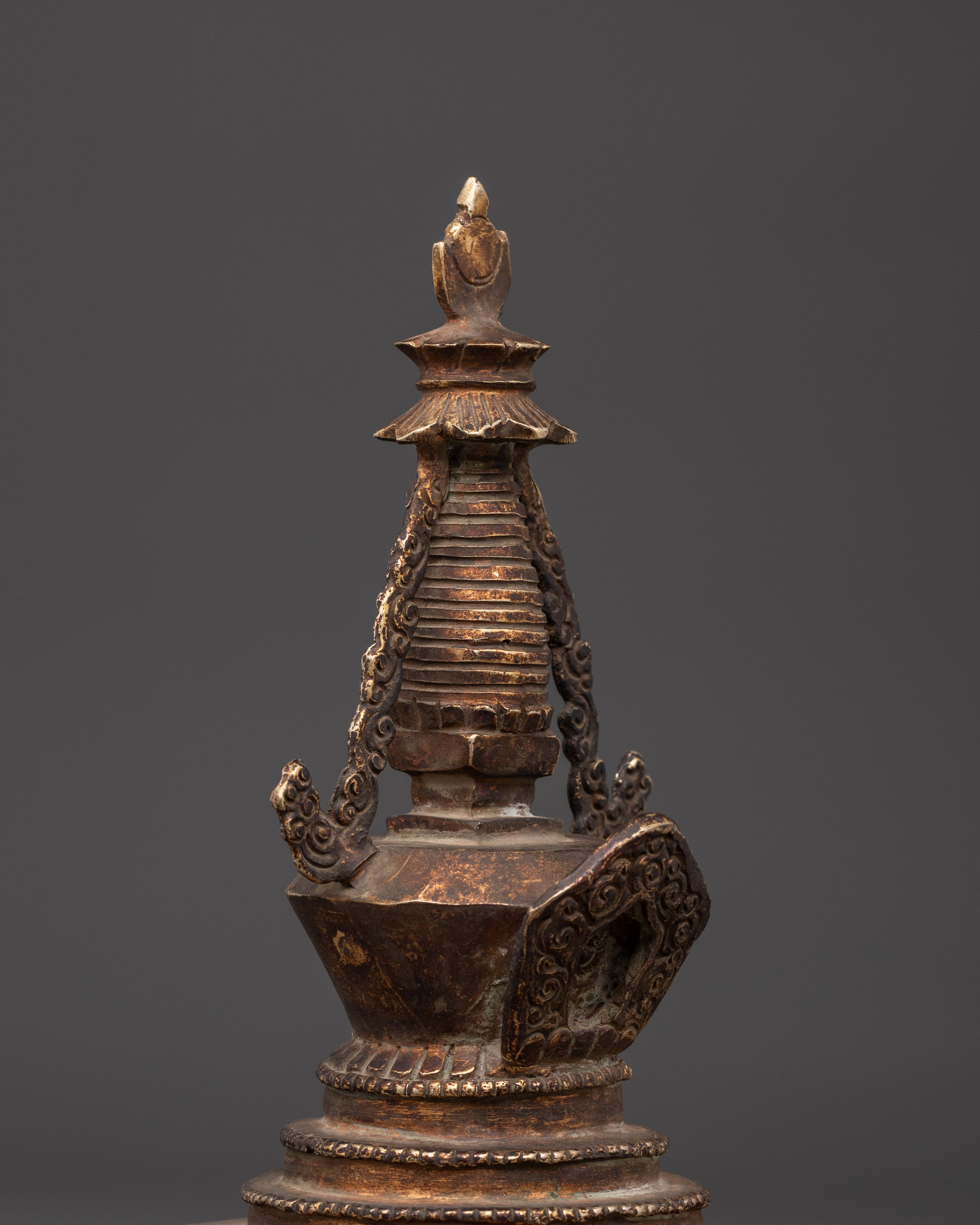 Stupa Symbol of Peace | Sacred Gold Plated Stupa