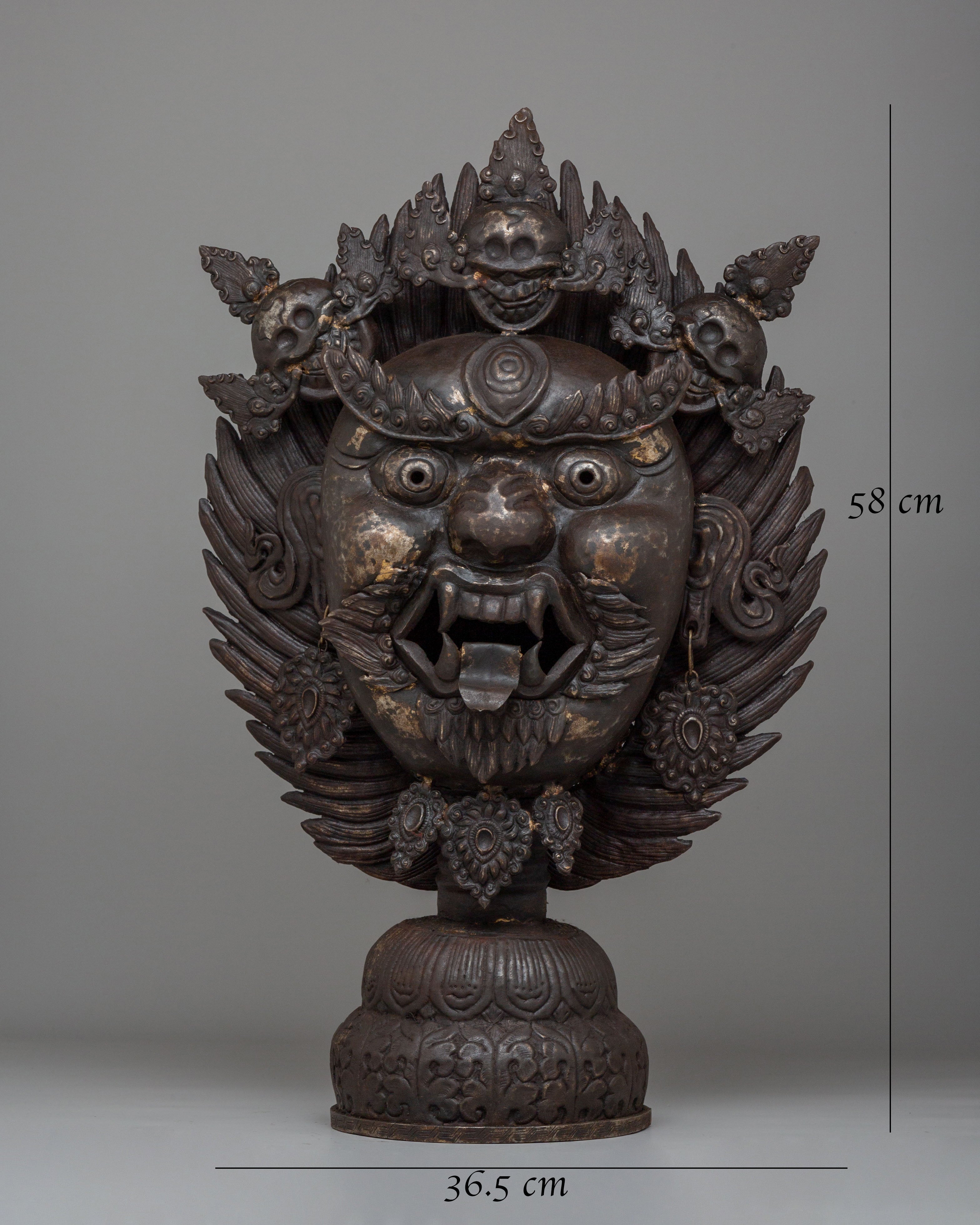 Traditional Bhairava Mask | Tibetan Protector Deity