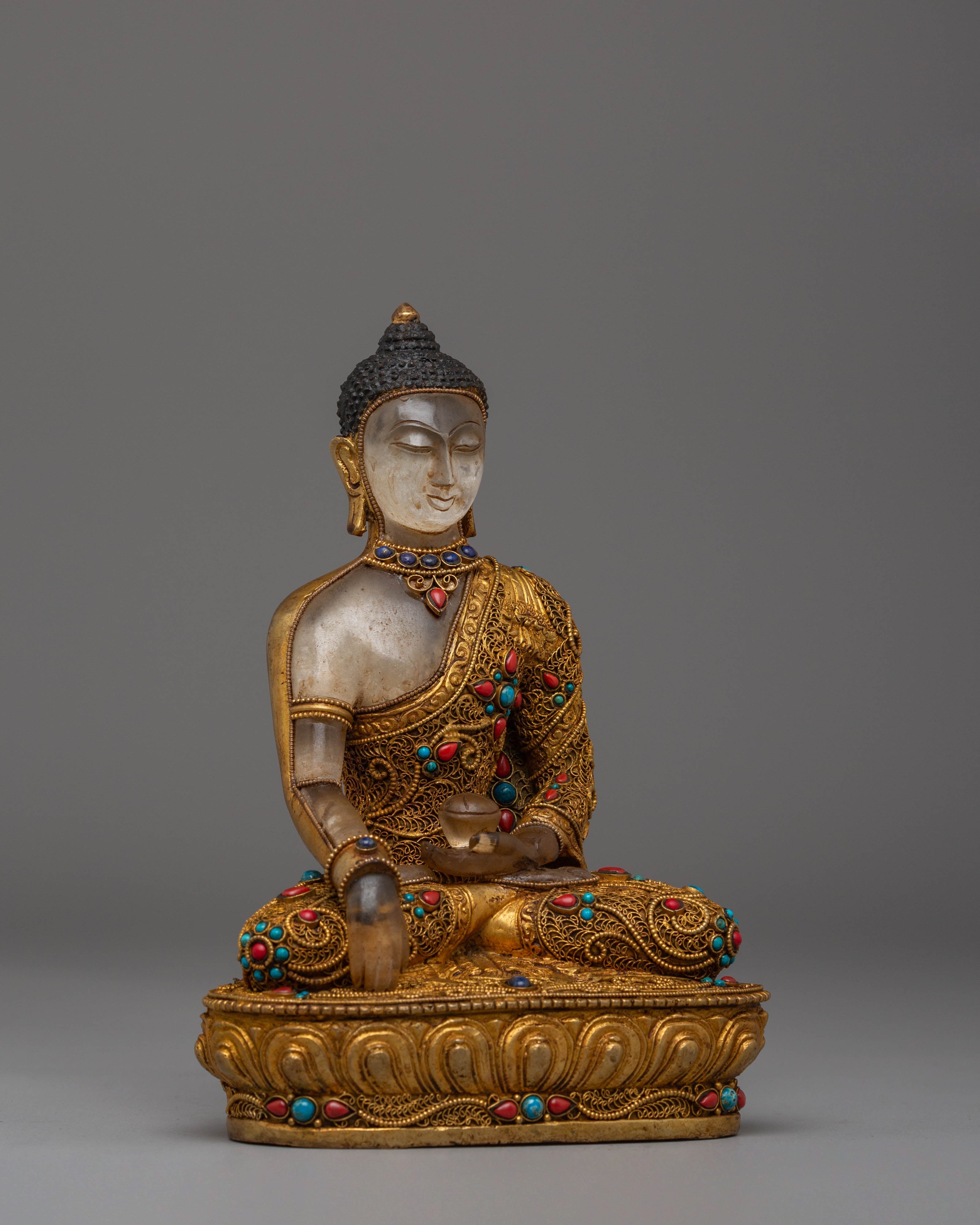 Handmade Shakyamuni Buddha Sacred Altar Statue | Himalayan Buddhist Art