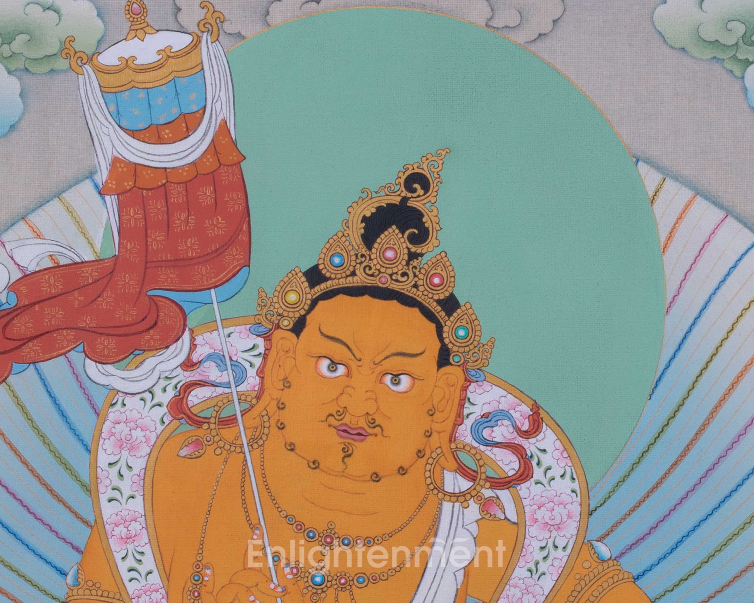 Namtoshe Thangka Masterpiece | Painting of Wealth Deity From Enlightenment
