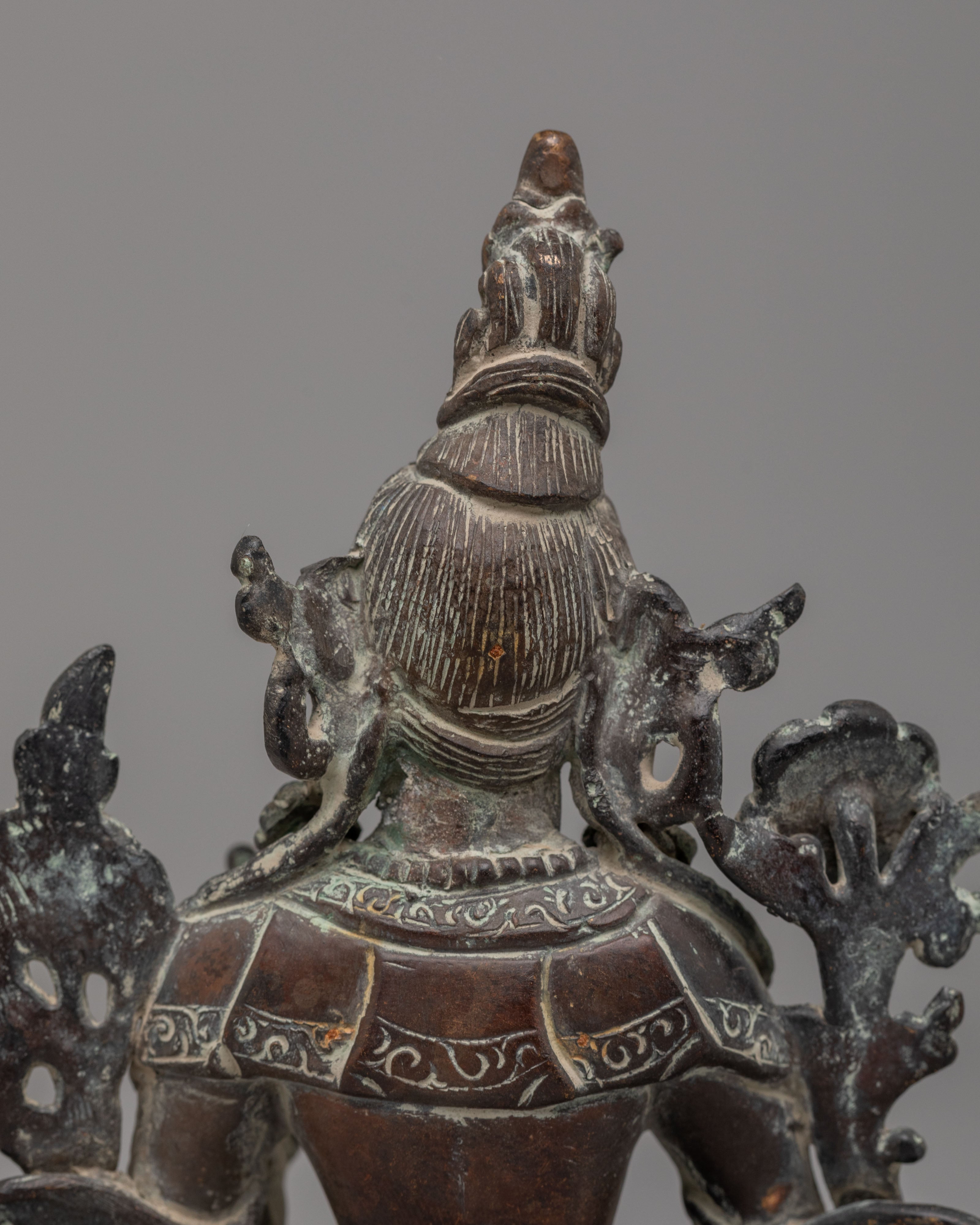 Traditional Green Tara Sculpture | Handcrafted Tibetan Goddess Figurine