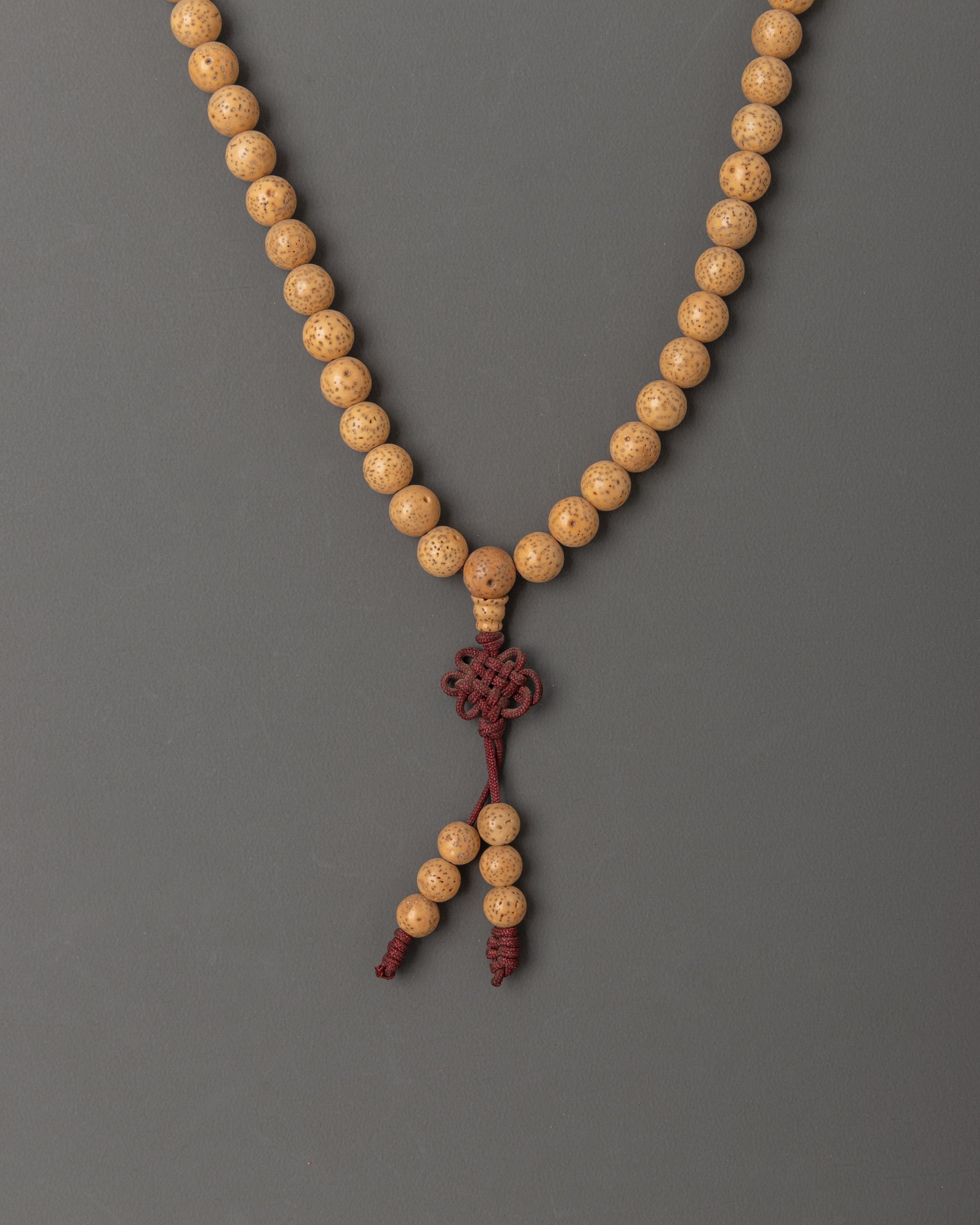 Lotus Seed Mala Beads for Meditation & Spiritual Practice | Sacred Ritual Item