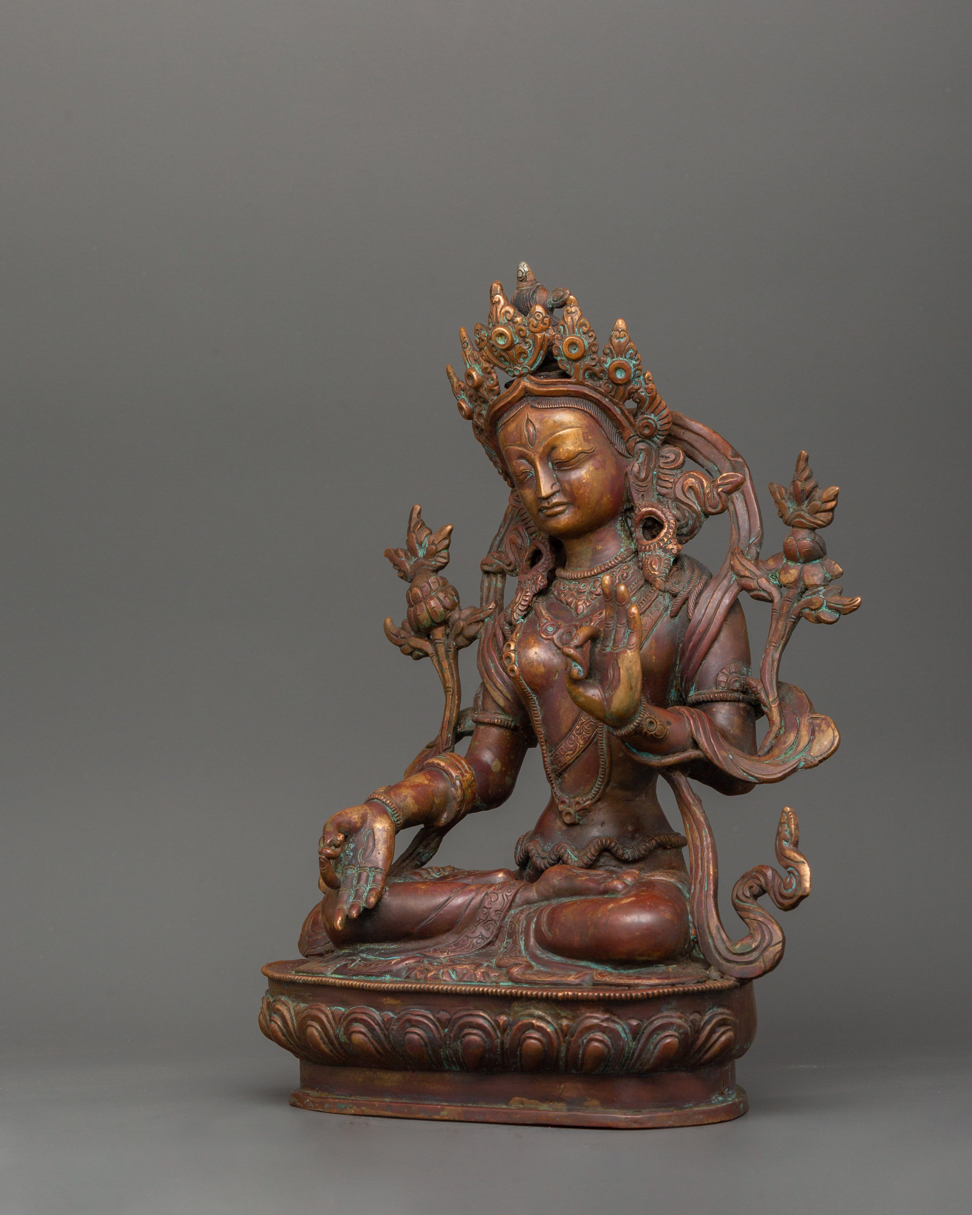 White Tara Statue for Shrine | Longevity and Compassion Art