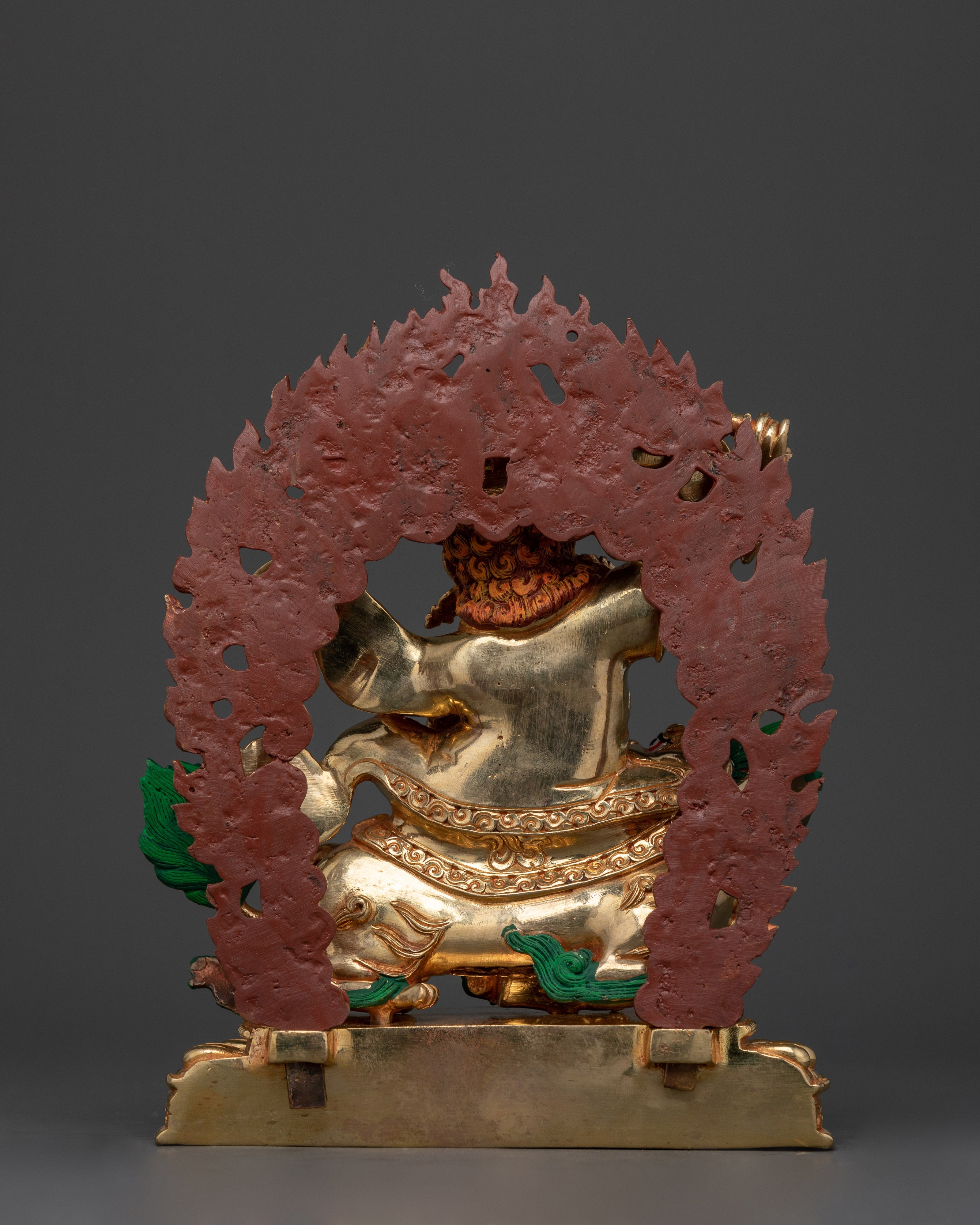 Dorje Legpa Handmade Gold Gilded Statue | Guardian of Dharma