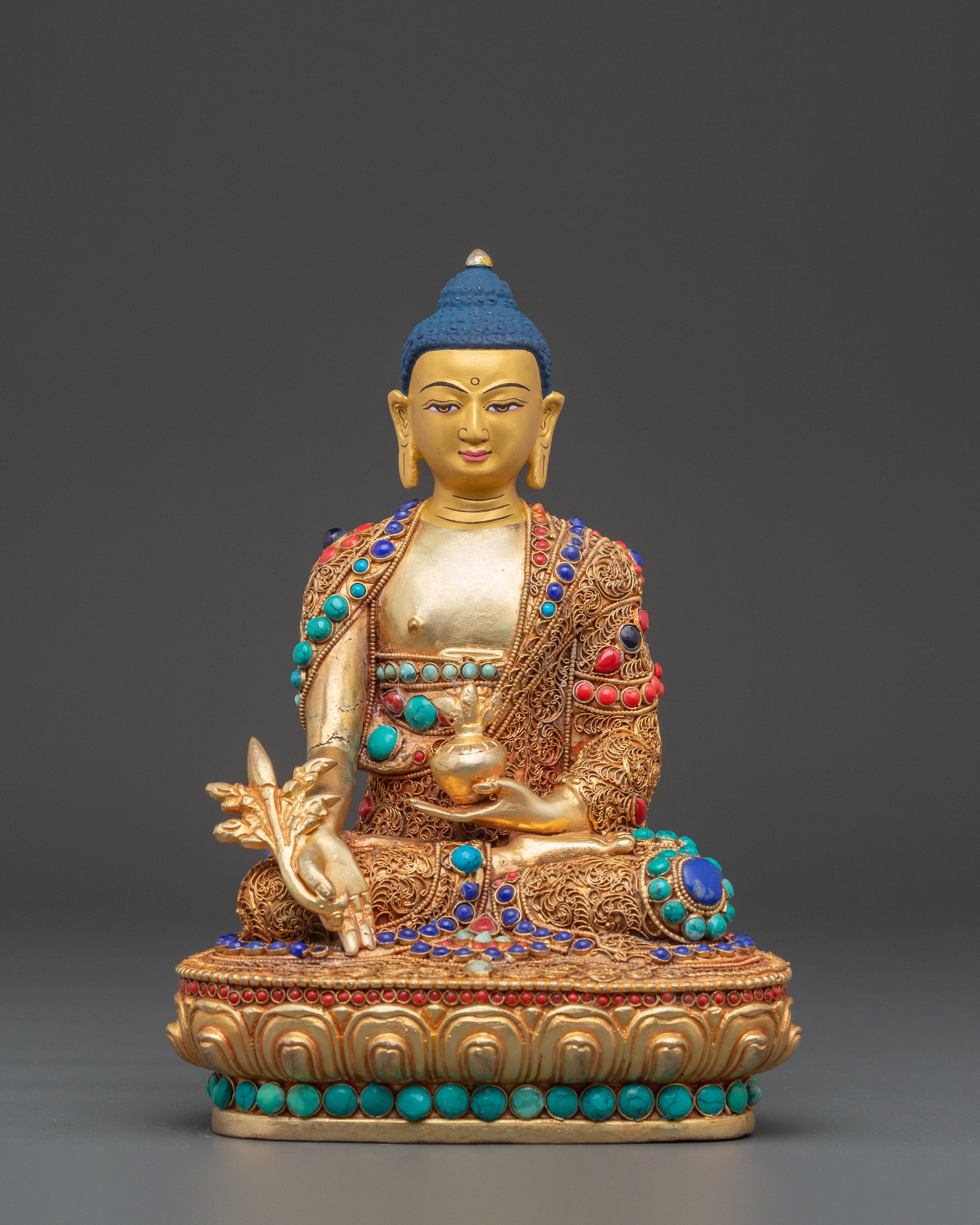 Tibetan Medicine Buddha Figurine | Healing Deity