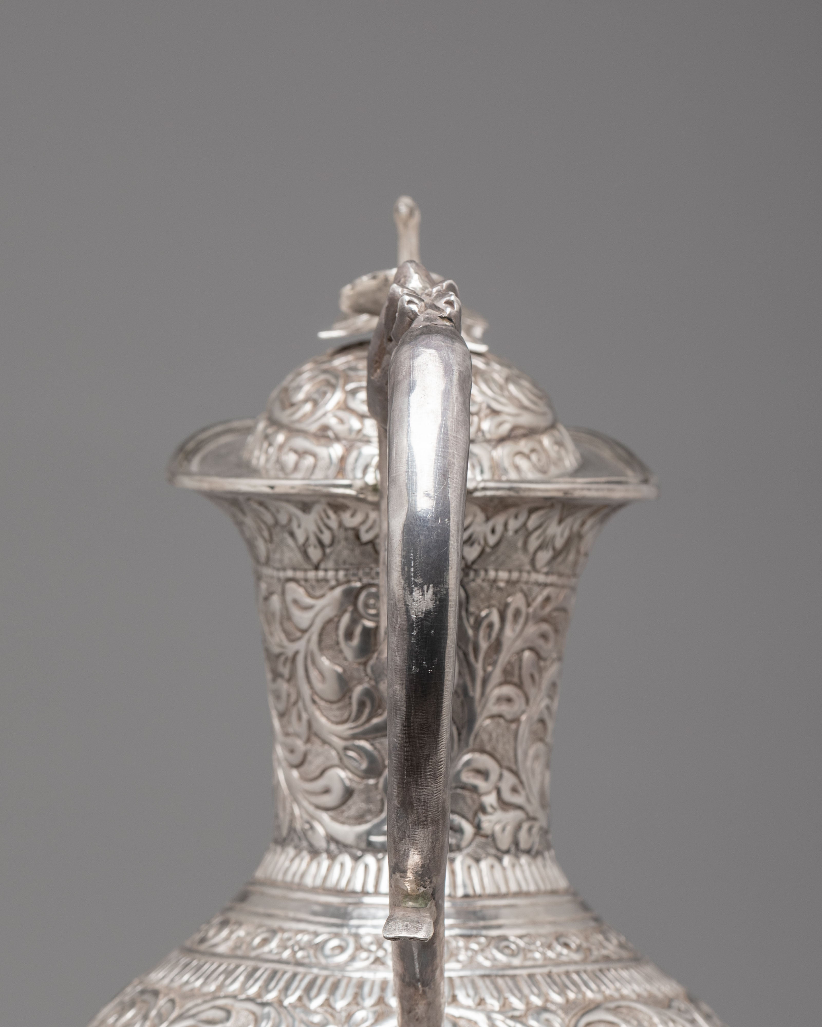 Pure Silver Decorative Jug  | Spiritual Home Decor