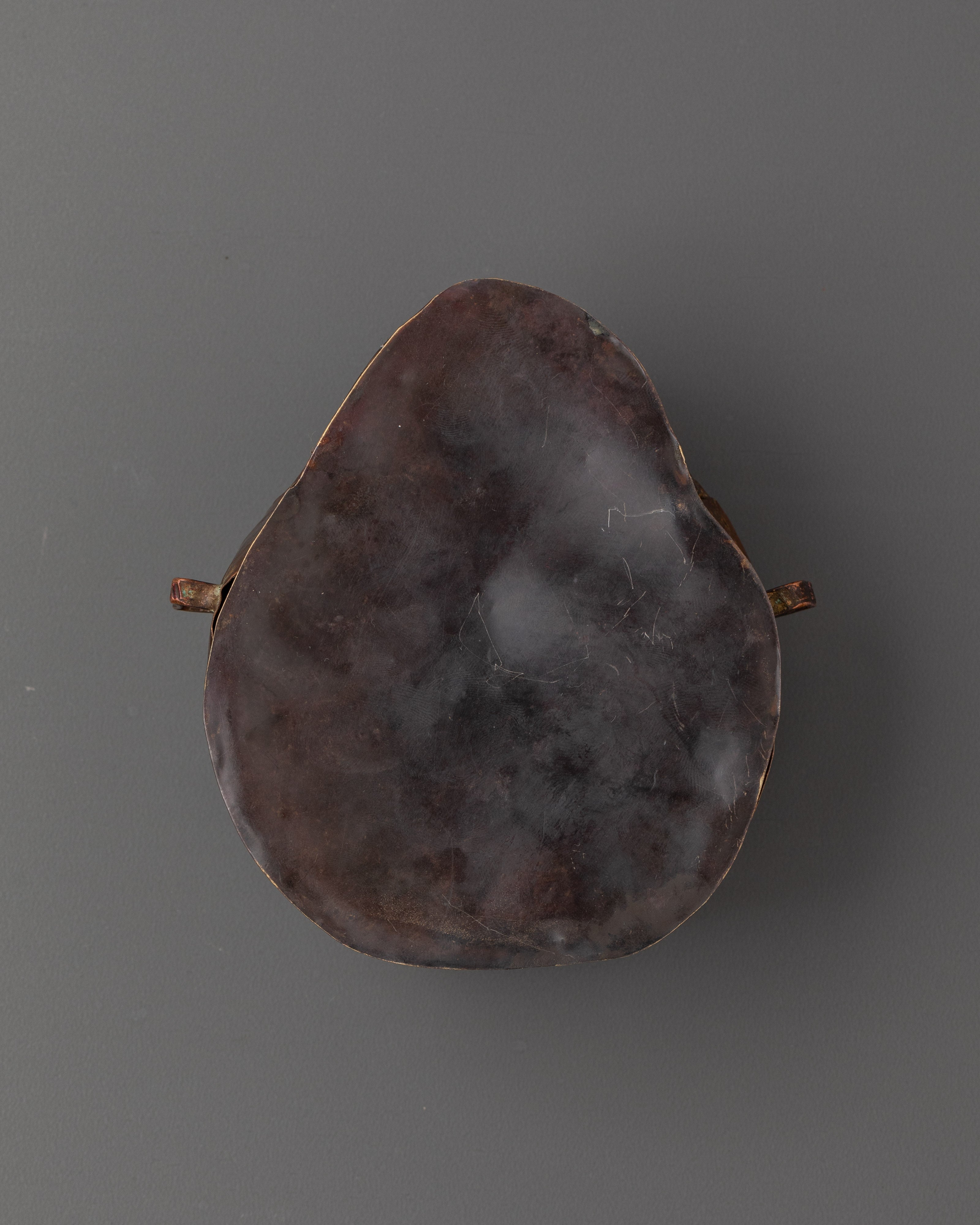 Tibetan Copper Ghau Amulet | Buddhist Gau Box with Goddess Relief