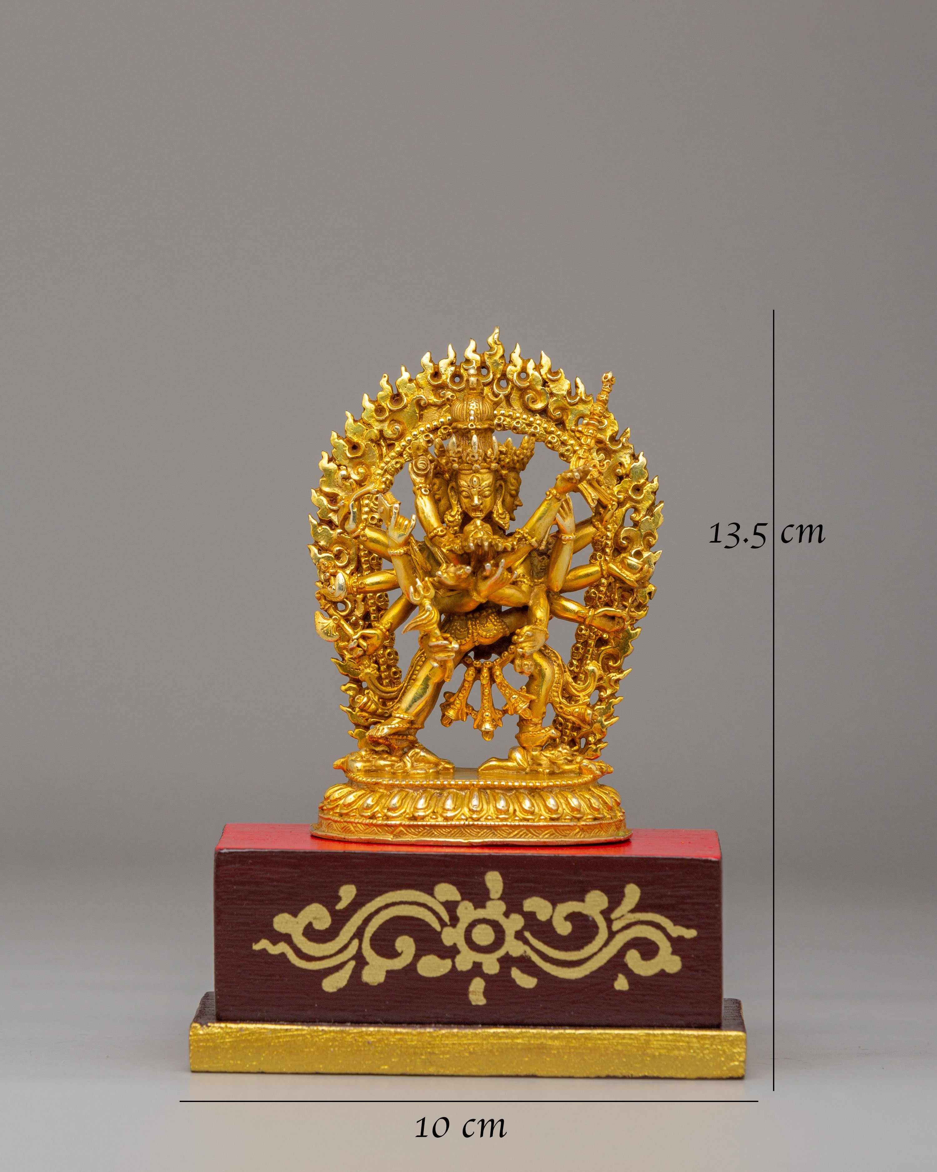 Tibetan Chakrasamvara with Consort Statue | Handmade Himalayan Art