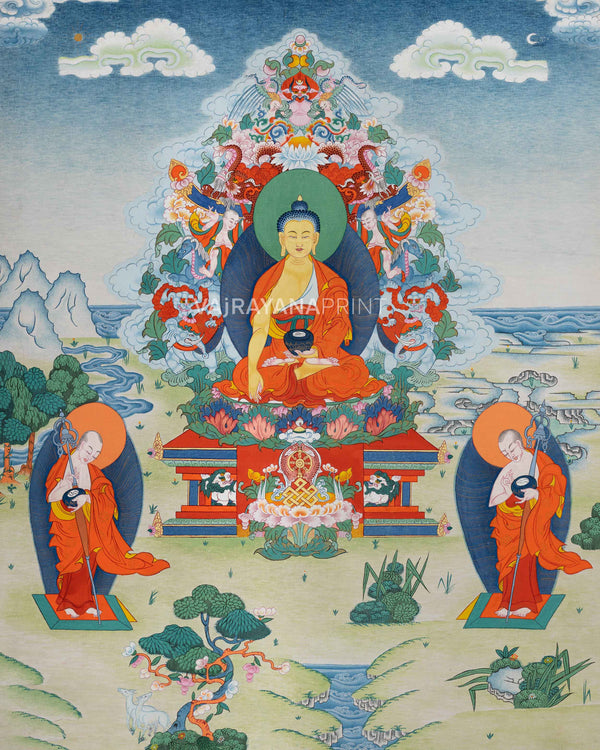 Shakyamuni Buddha Thangka Print