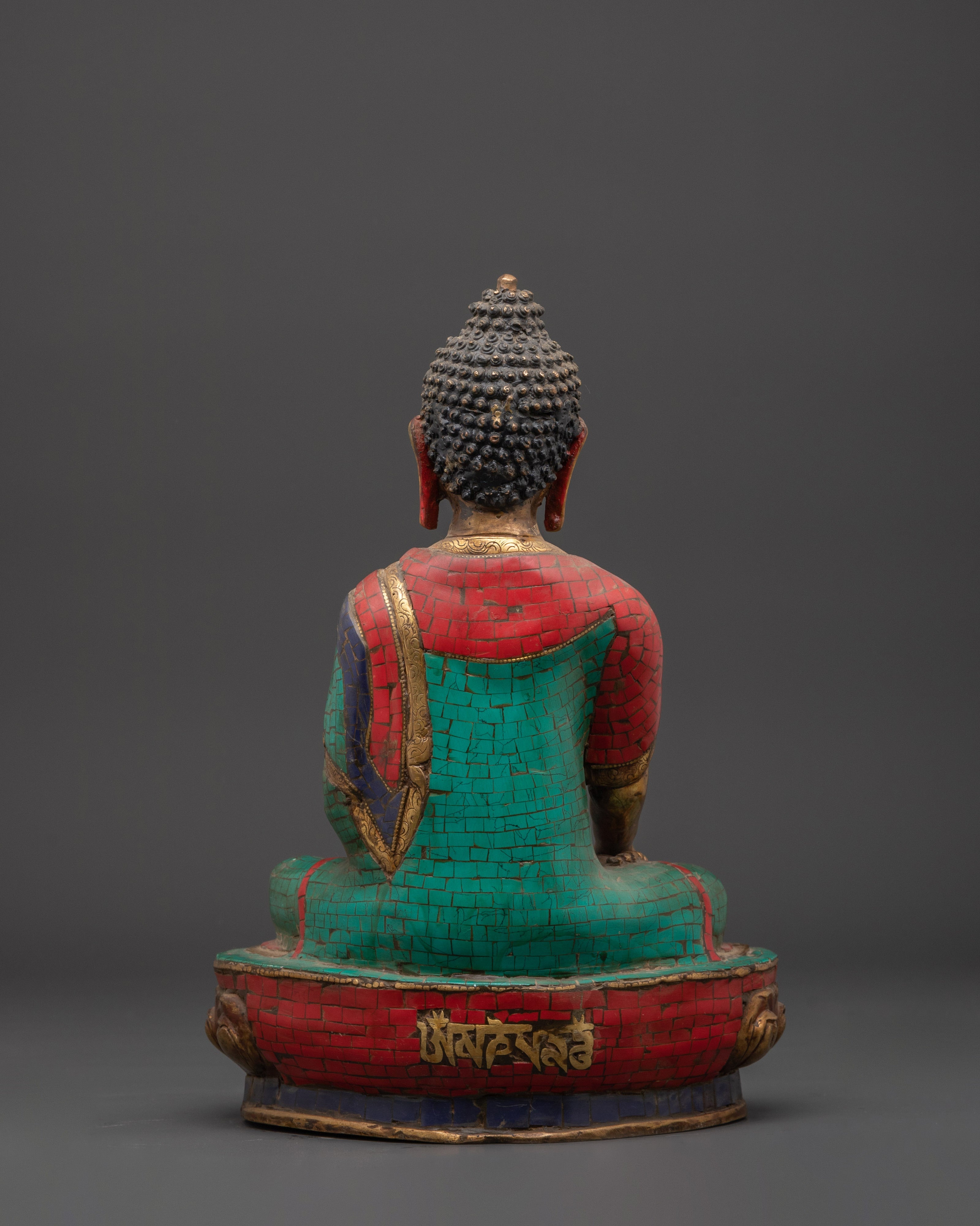 Shakyamuni Buddha Meditation Copper Statue | Figurine for Altar Spaces and Shrine Decor