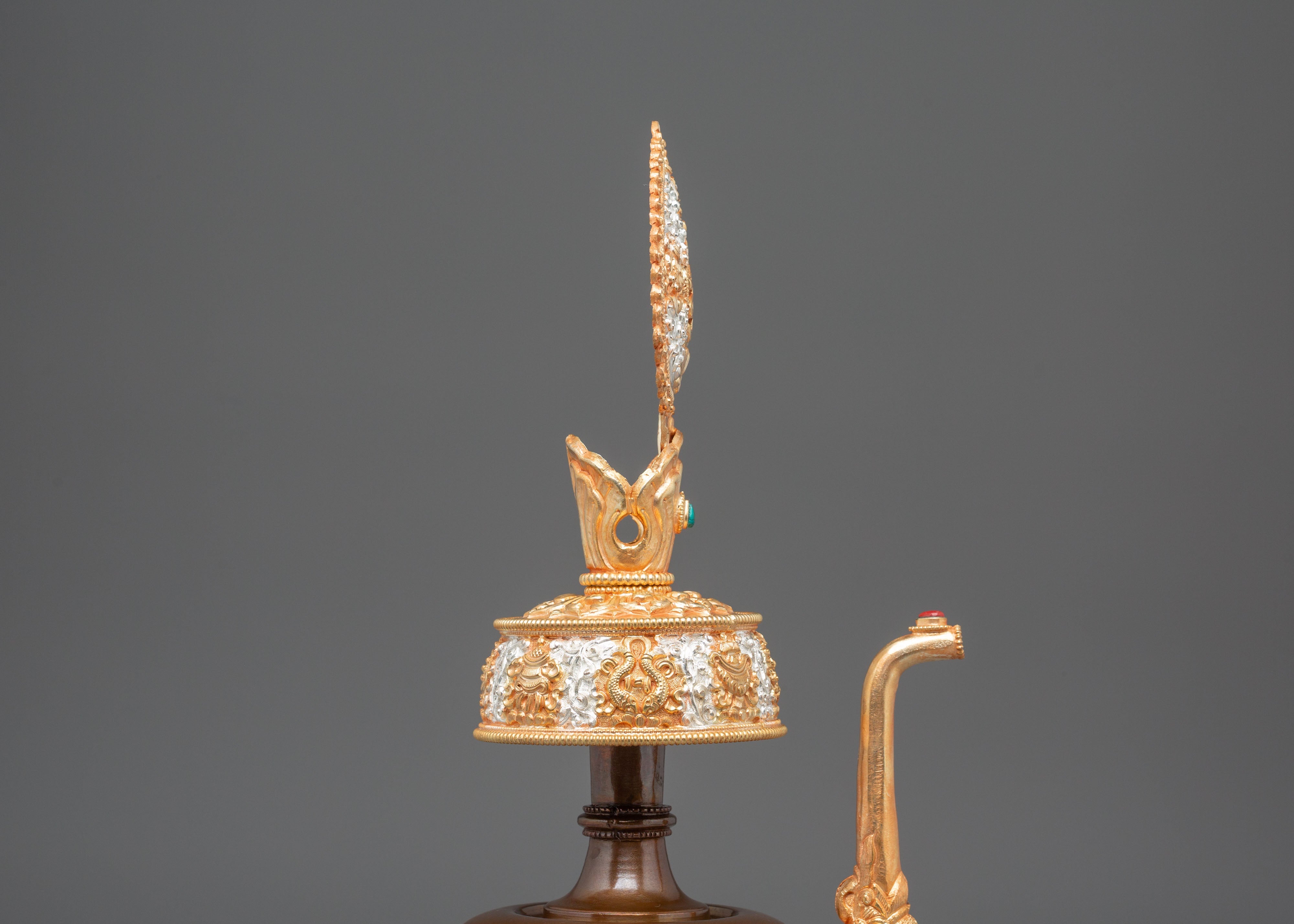 Tibetan Ceremonial Bhumba Set | Buddhist Ritual Offering Vessel