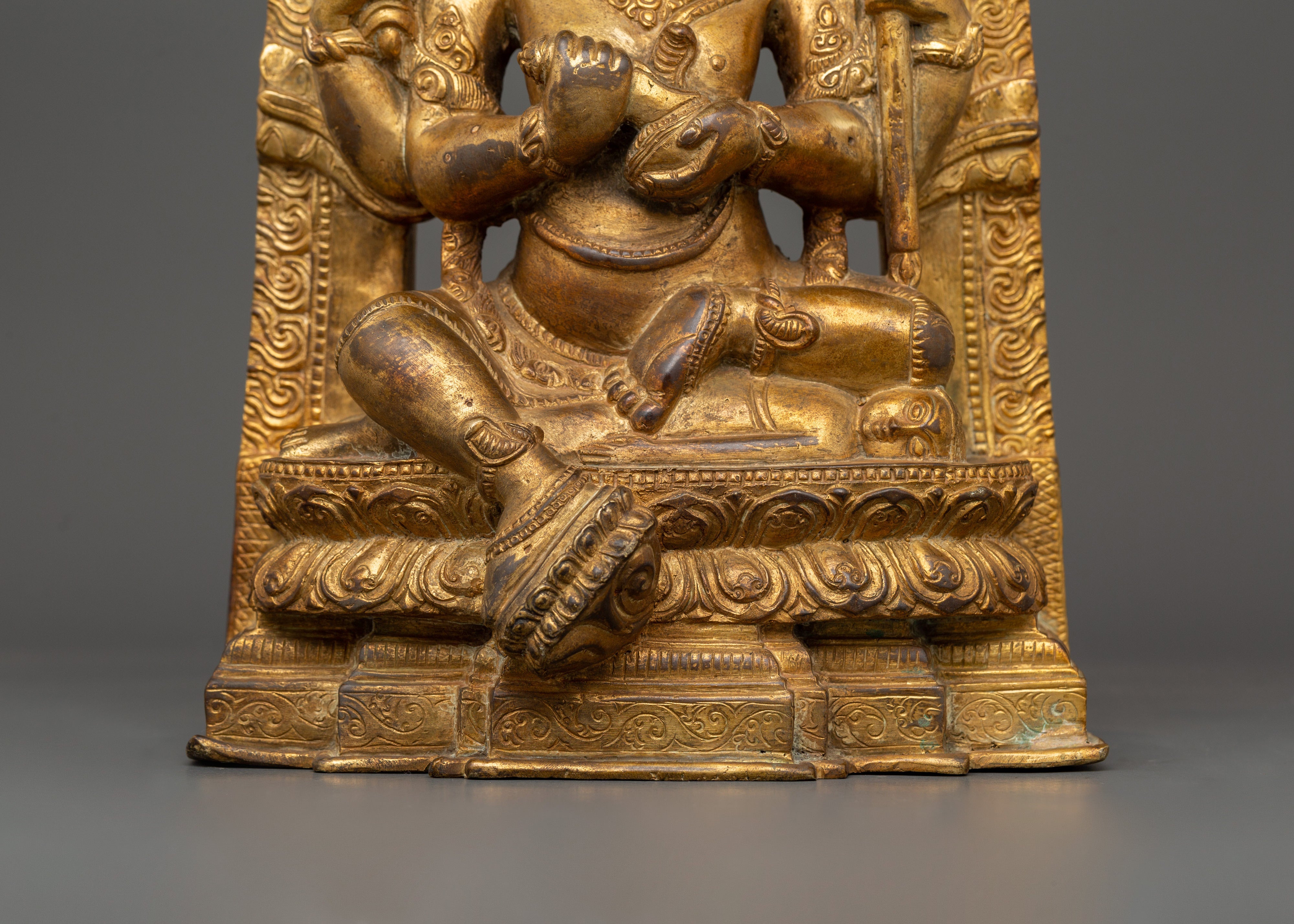 Chaturbhuja Mahakala Statue | Powerful Tibetan Protector Deity