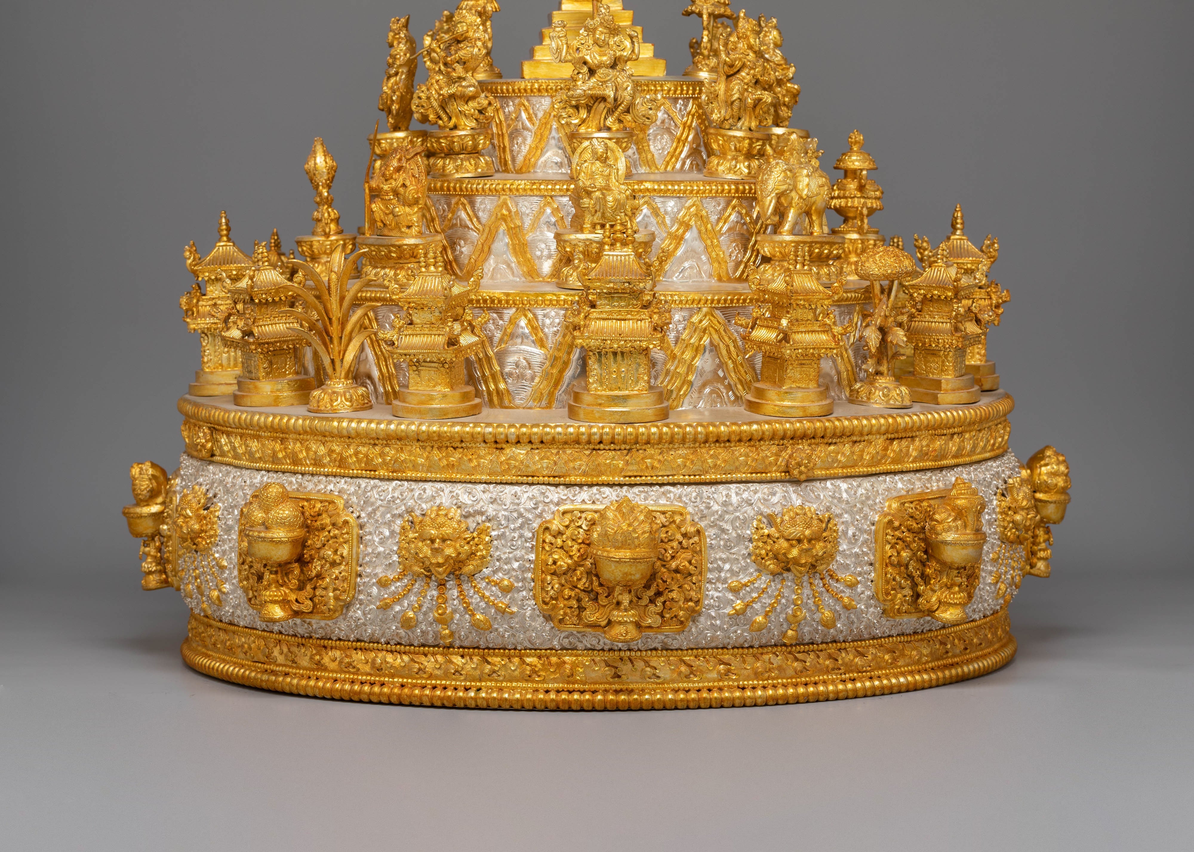 Handmade Electro Gold Plated Mandala for Rituals | Spiritual Art & Altar Decor