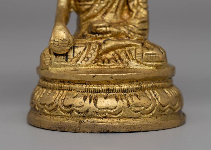 Shakyamuni Buddha Under Tree | Brass Statue for Enlightenment and Meditation