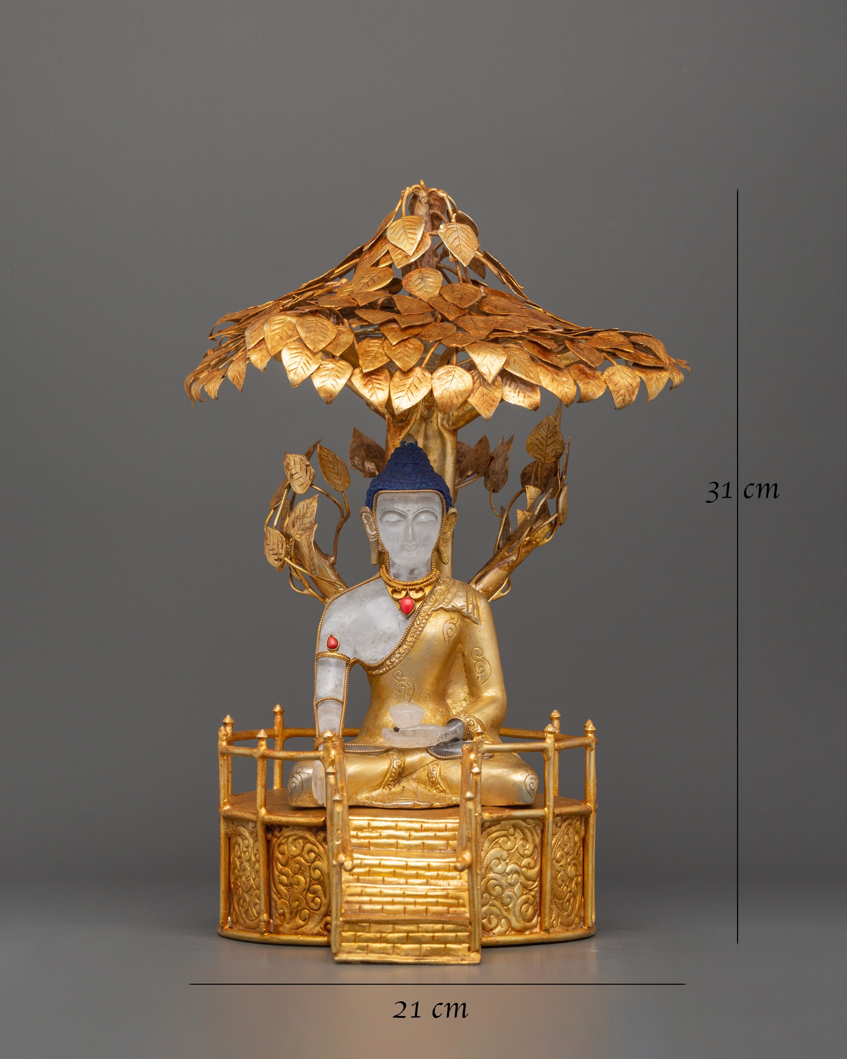 Shakyamuni Buddha under Bodhi Tree | Buddhist Home Decor