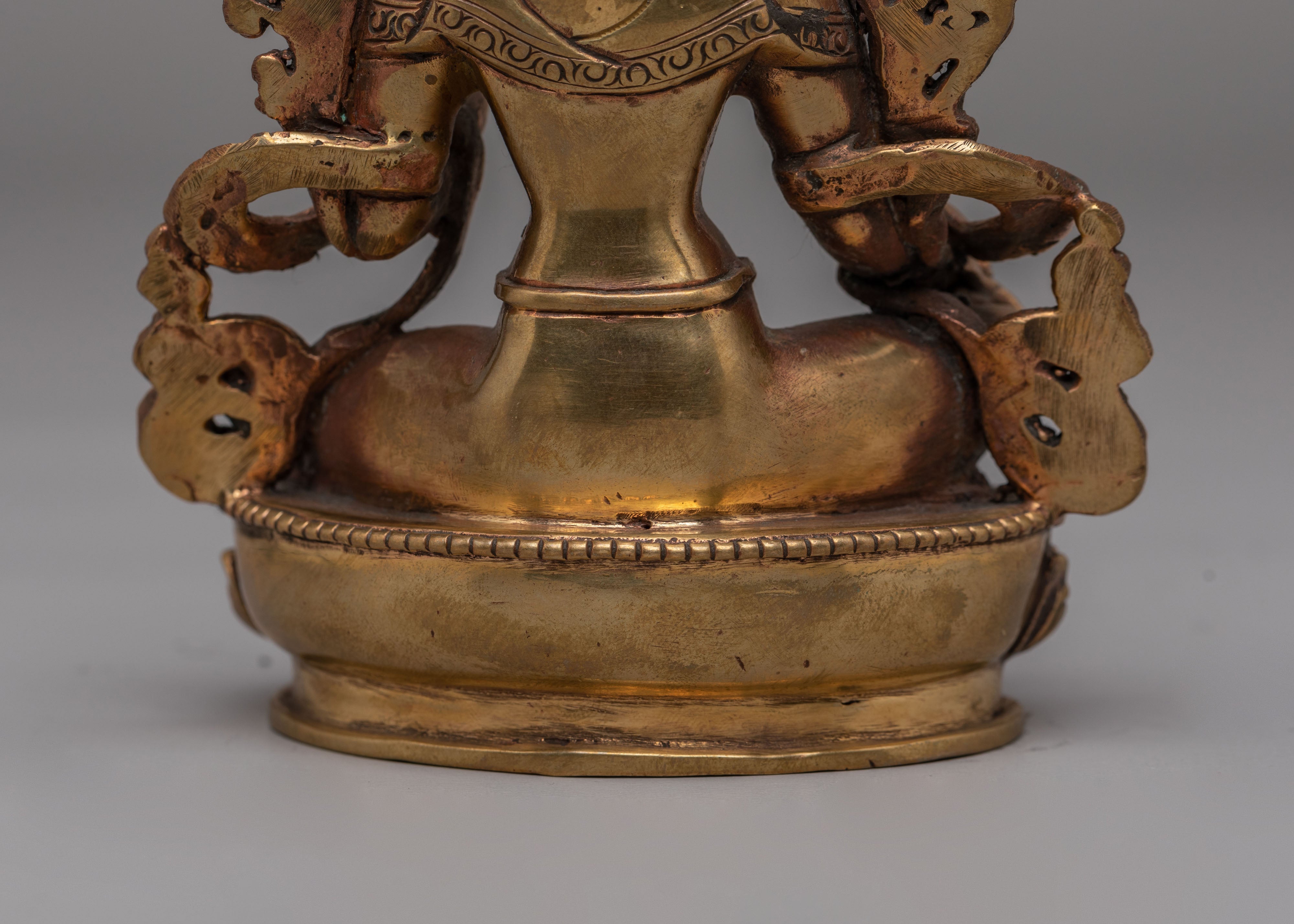 Tibetan Green Tara Deity Statue | Buddhist Altar Decor