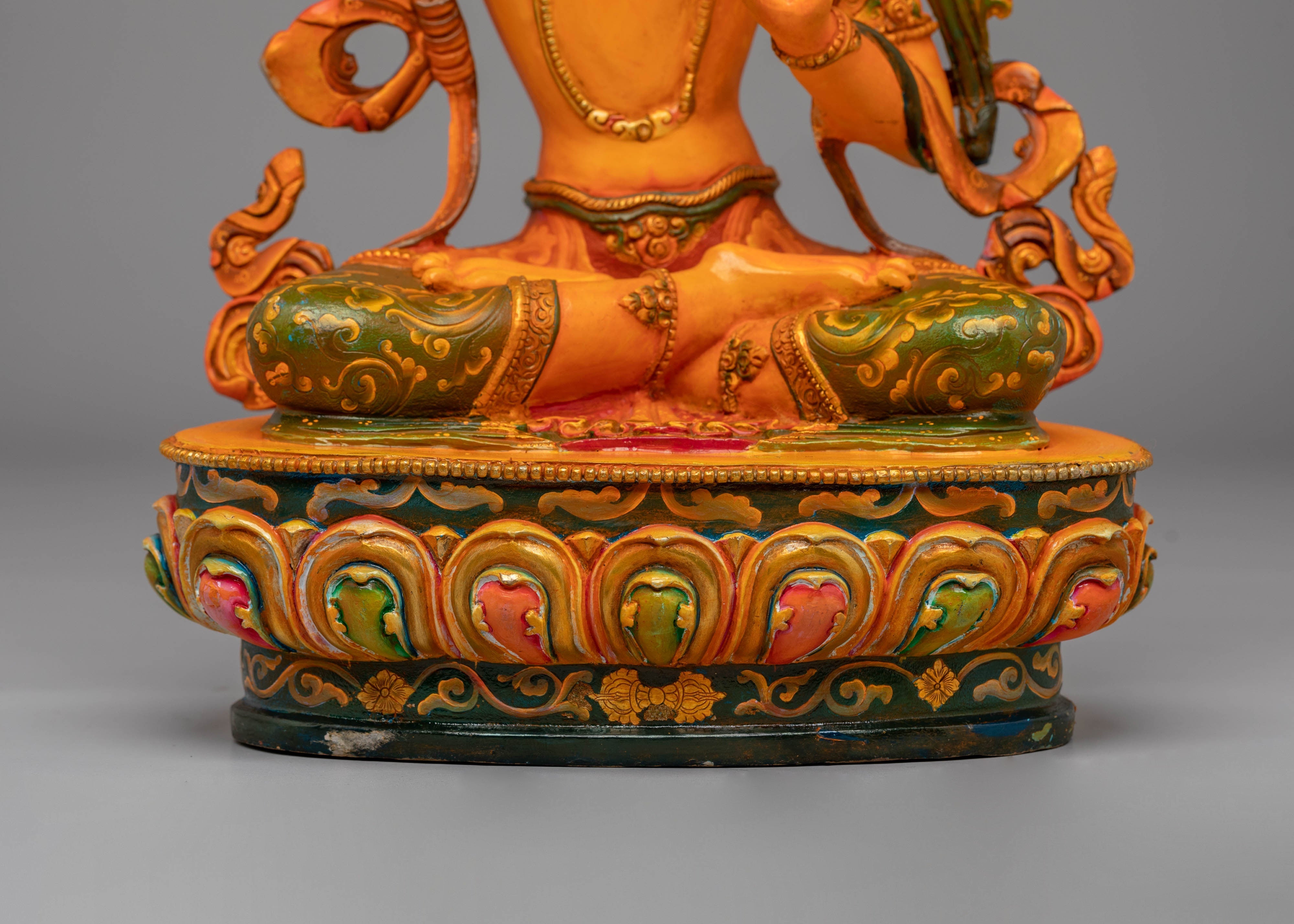 Manjushri Statue with Flaming Sword | Bodhisattva of Wisdom and Knowledge