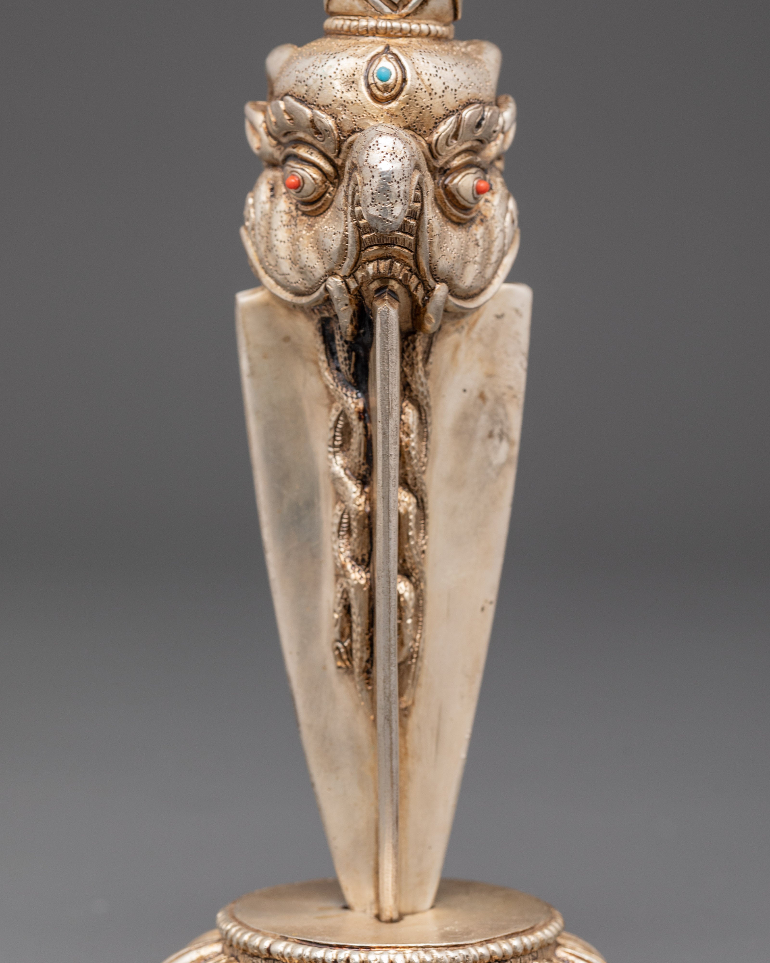 Silver Plated Phurba for Ritual Ceremonies | Meditation & Spiritual Protection