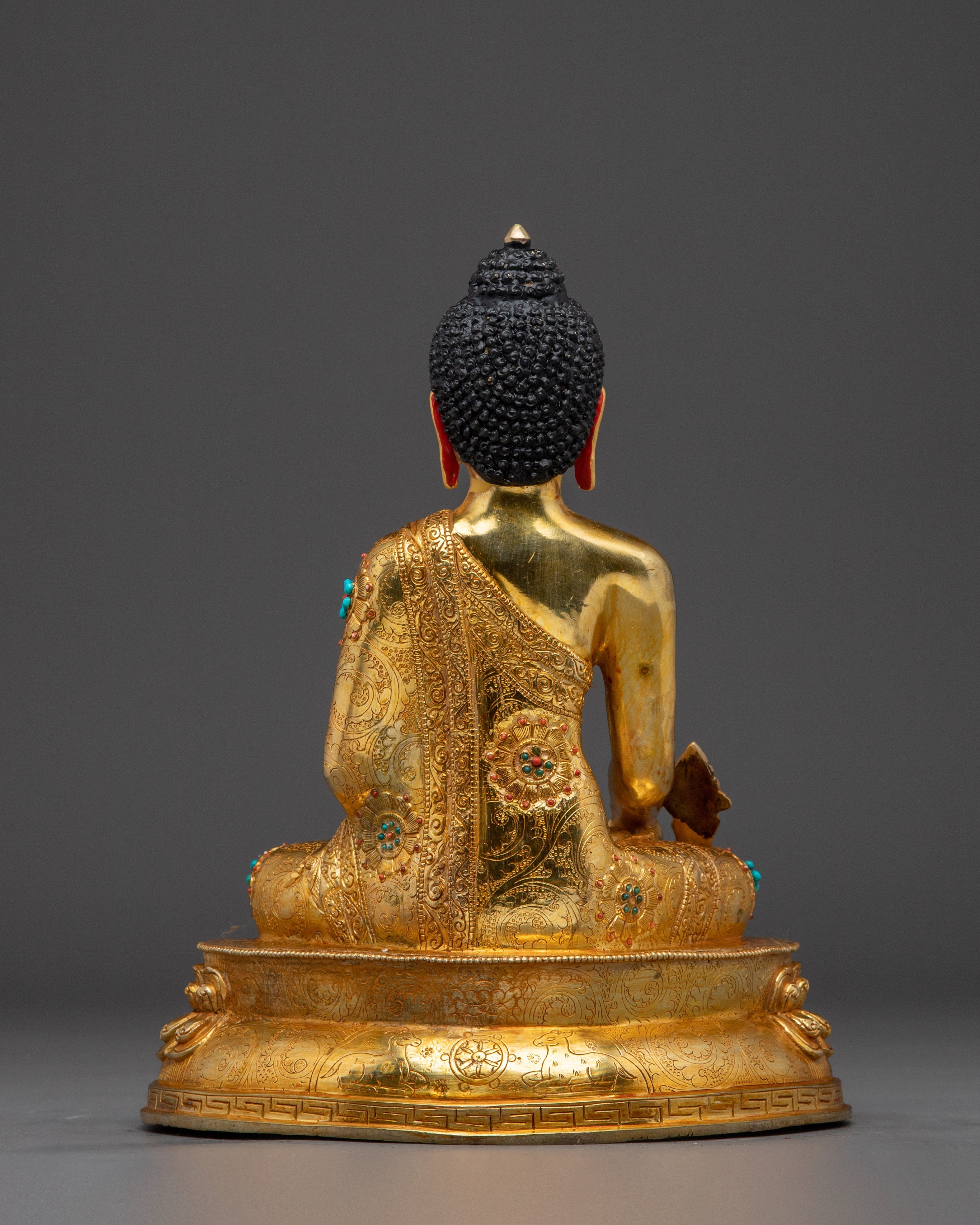 Medicine Buddha Healing Copper Statue | Bhaiṣajyaguru Himalayan Artwork