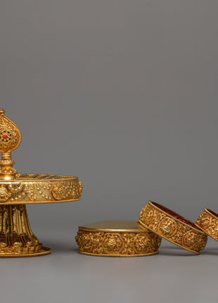 Mandala Set for Buddhist Rituals | Handcrafted Offering Tools for Prayer and Meditation