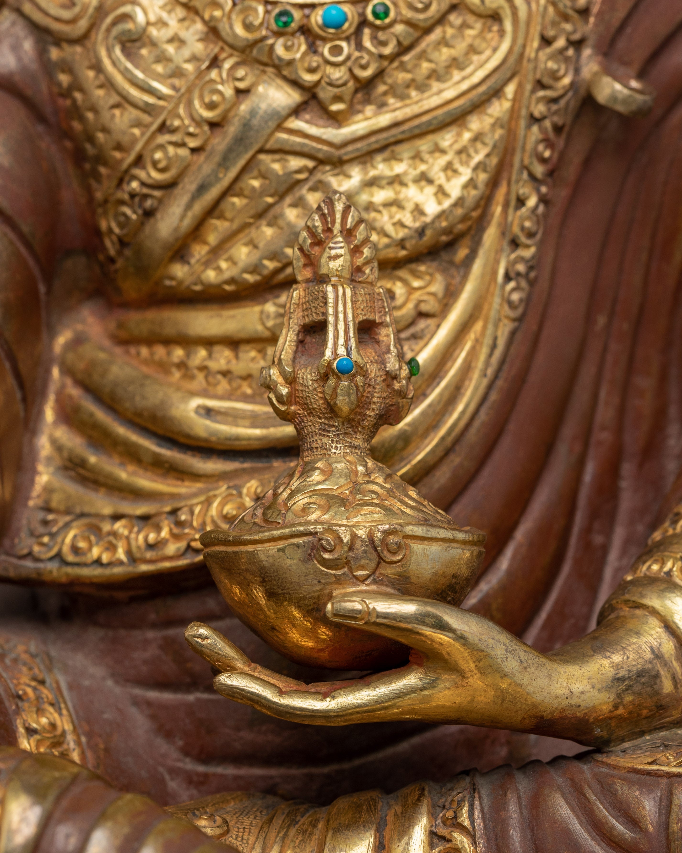 Handmade Statue of Guru Rinpoche | Buddhist Precious Guru
