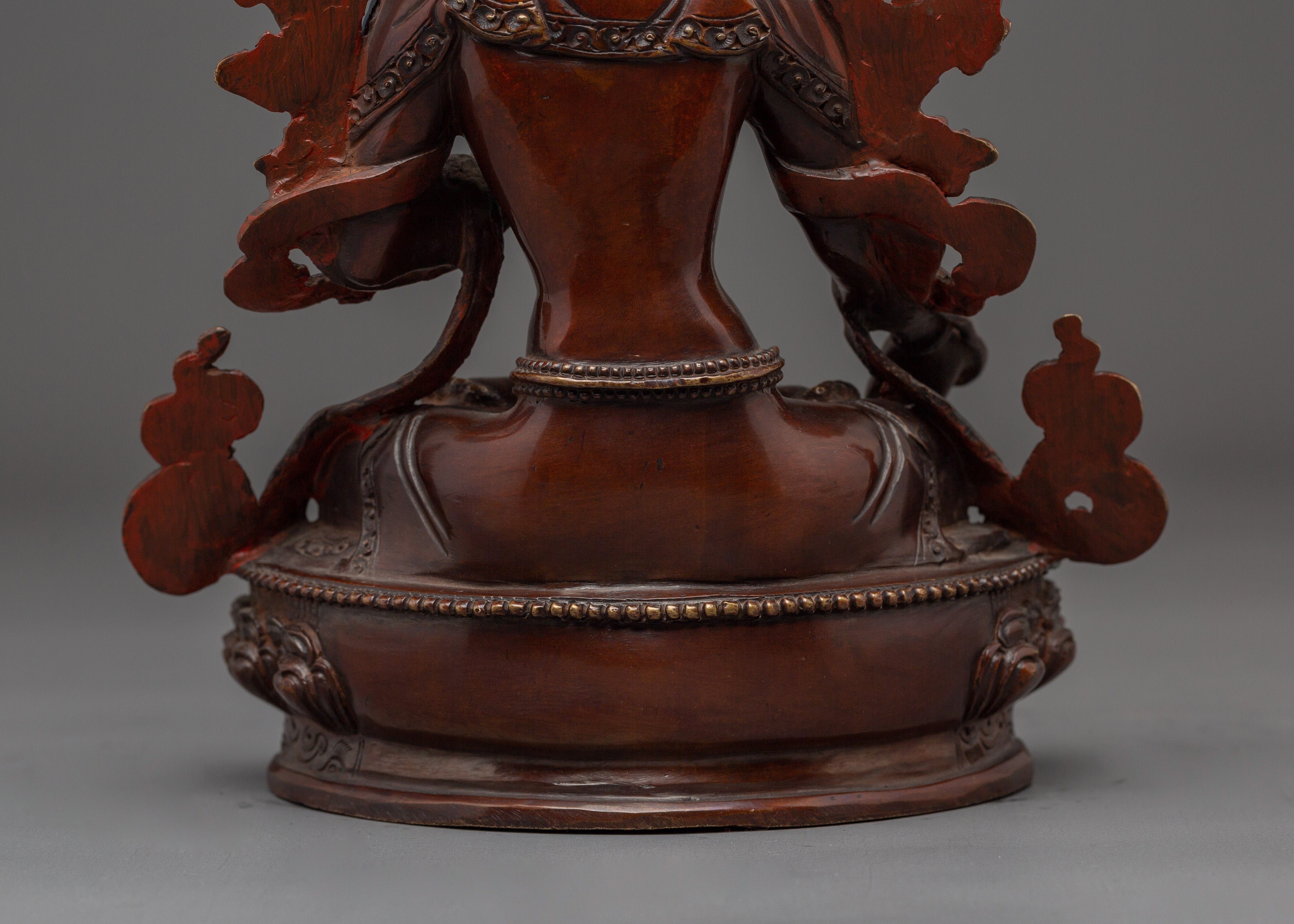 Himalayan Sitatara Altar Decor Statue | Buddhist Sculpture for Meditation