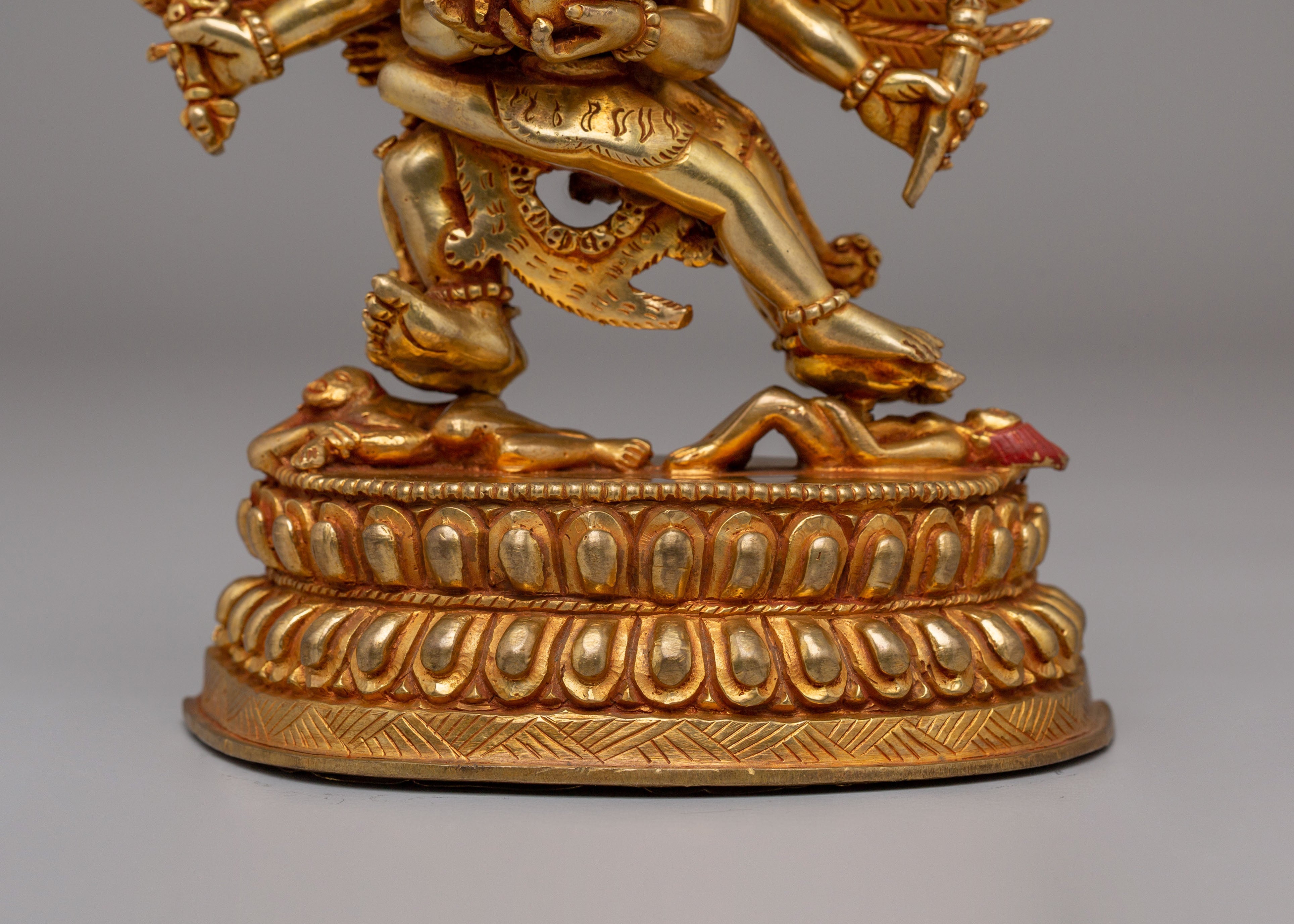 Handcrafted Altar Hayagriva Statue | Wrathful Deity Sculpture for Spiritual Protection