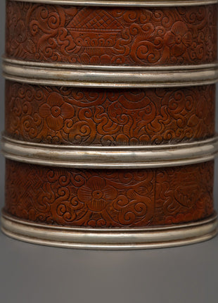 Handcrafted Tibetan Oxidized Copper Rice Pot | For Offerings and Spiritual Ceremonies
