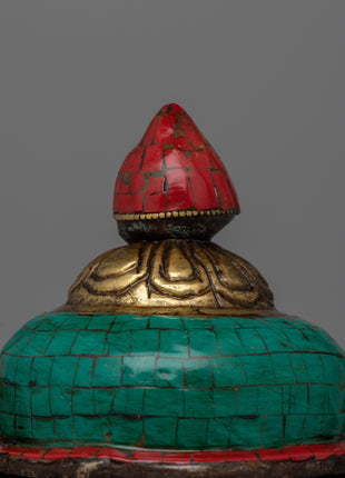 Buddhist Tea Pot  | Himalayan Religious Decorative Tea Pot