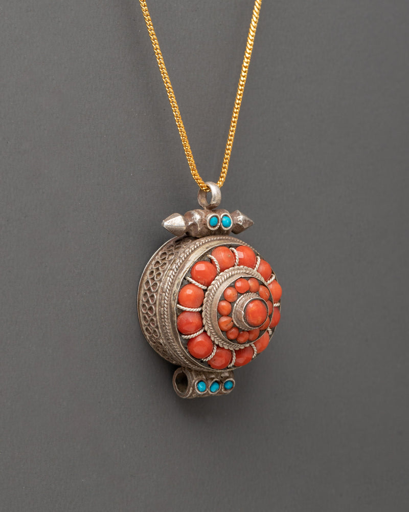 Handcrafted Ghau-Box Tibetan Pendant | Pendant for Protection