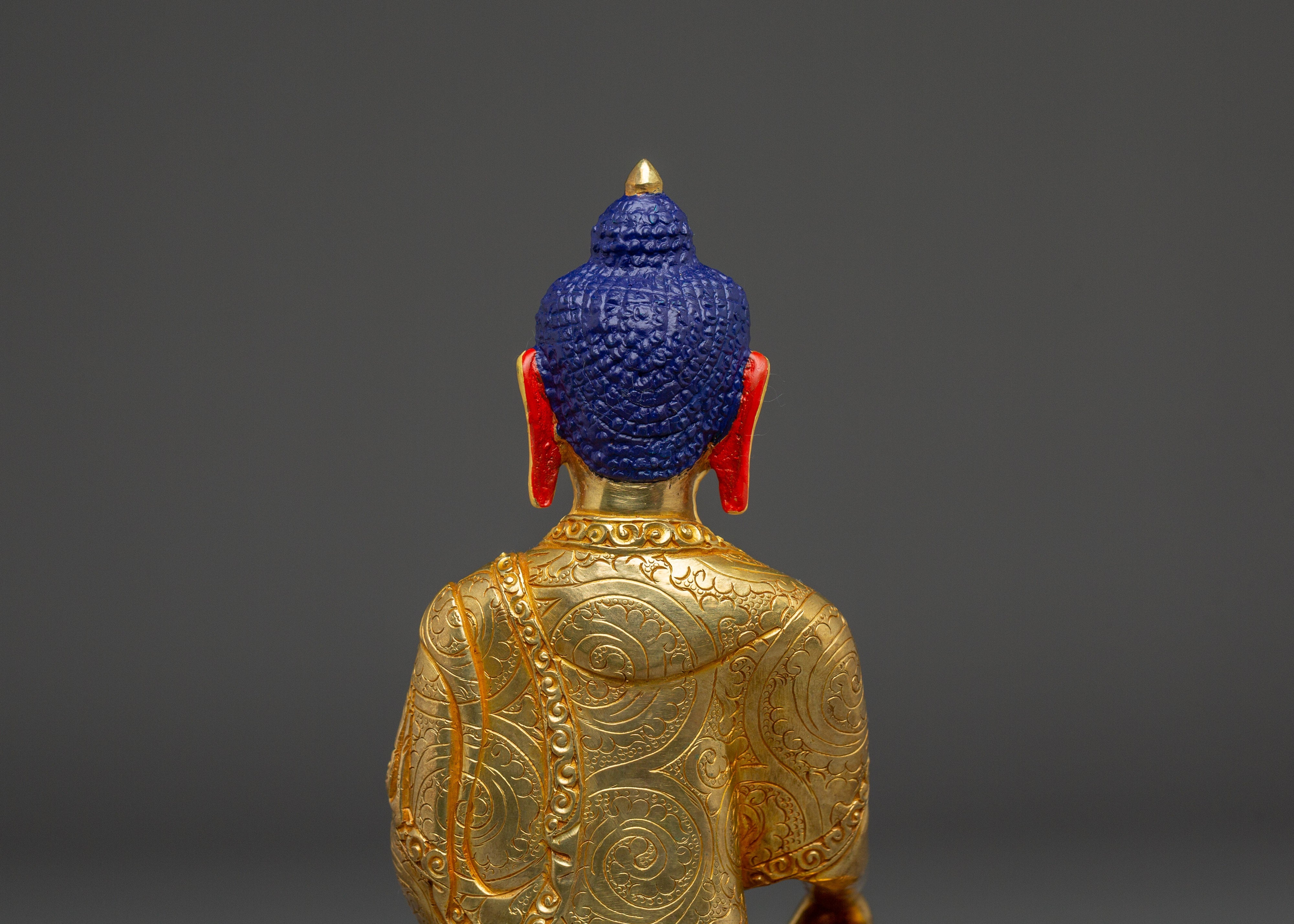 24K Gold Gilded Buddha Shakyamuni Artwork | Founder of the Buddhist Path