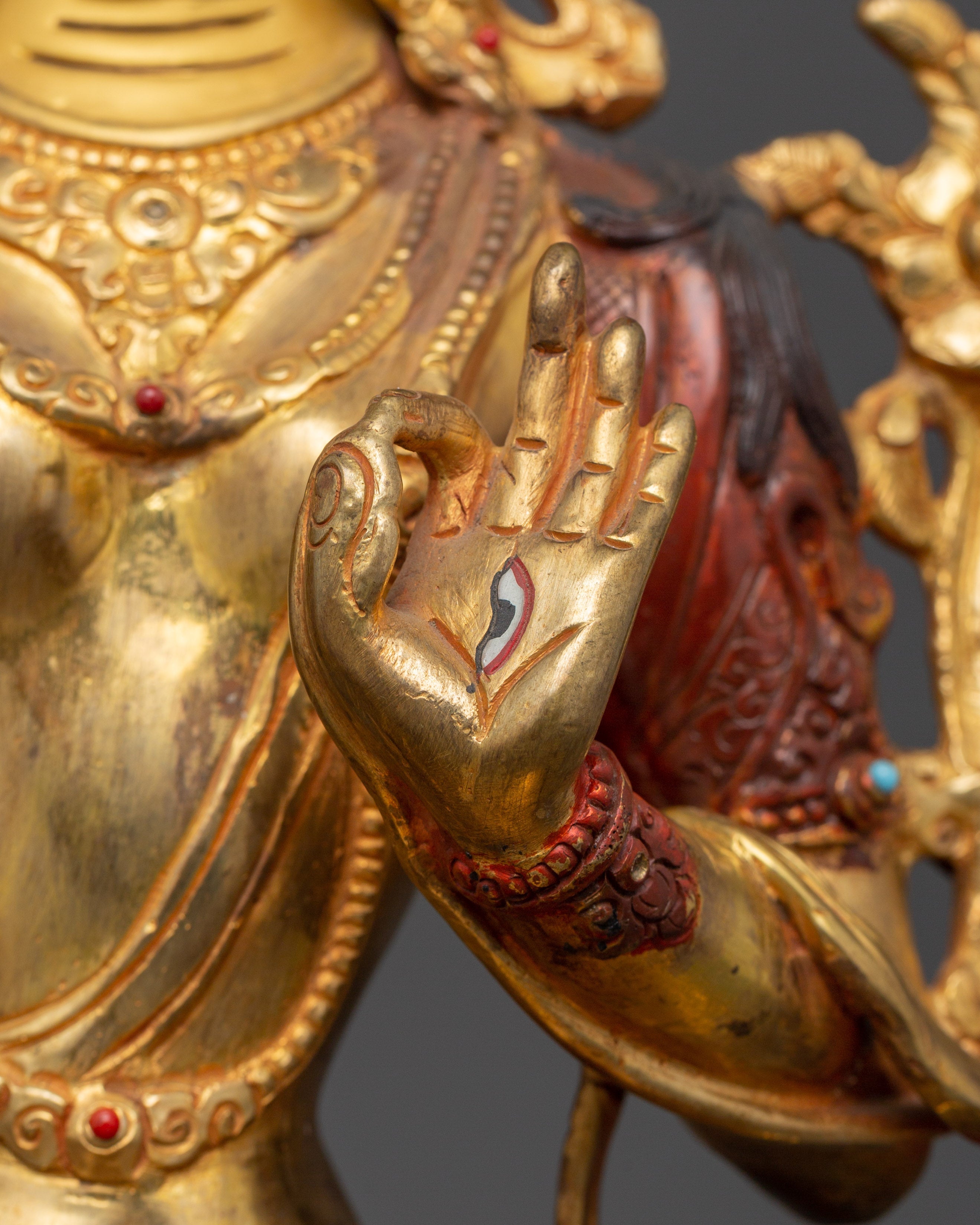 White Tara Tibetan Healing Deity Statue | Swift Action & Compassion Goddess
