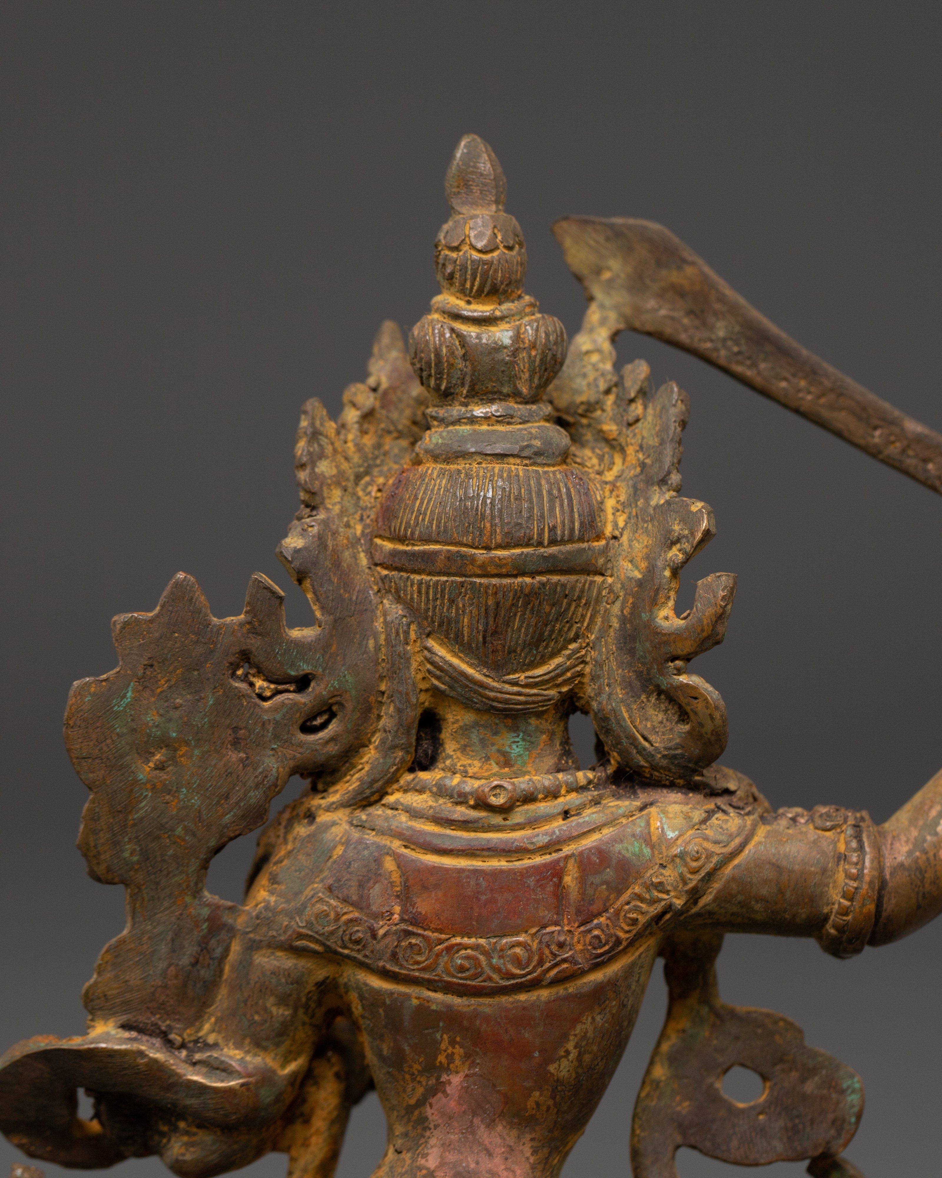 Manjushri, The Bodhisattva of Wisdom | Deity Wielding a Flaming Sword
