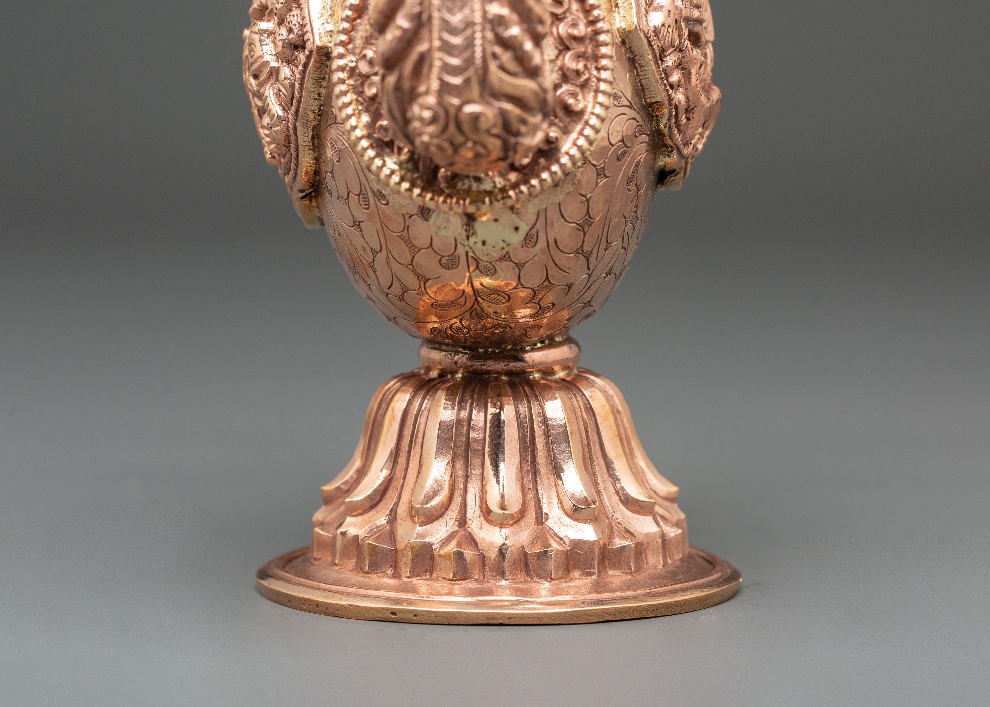 Handmade Copper Bhumba | Tibetan Buddhist Ritual Vase