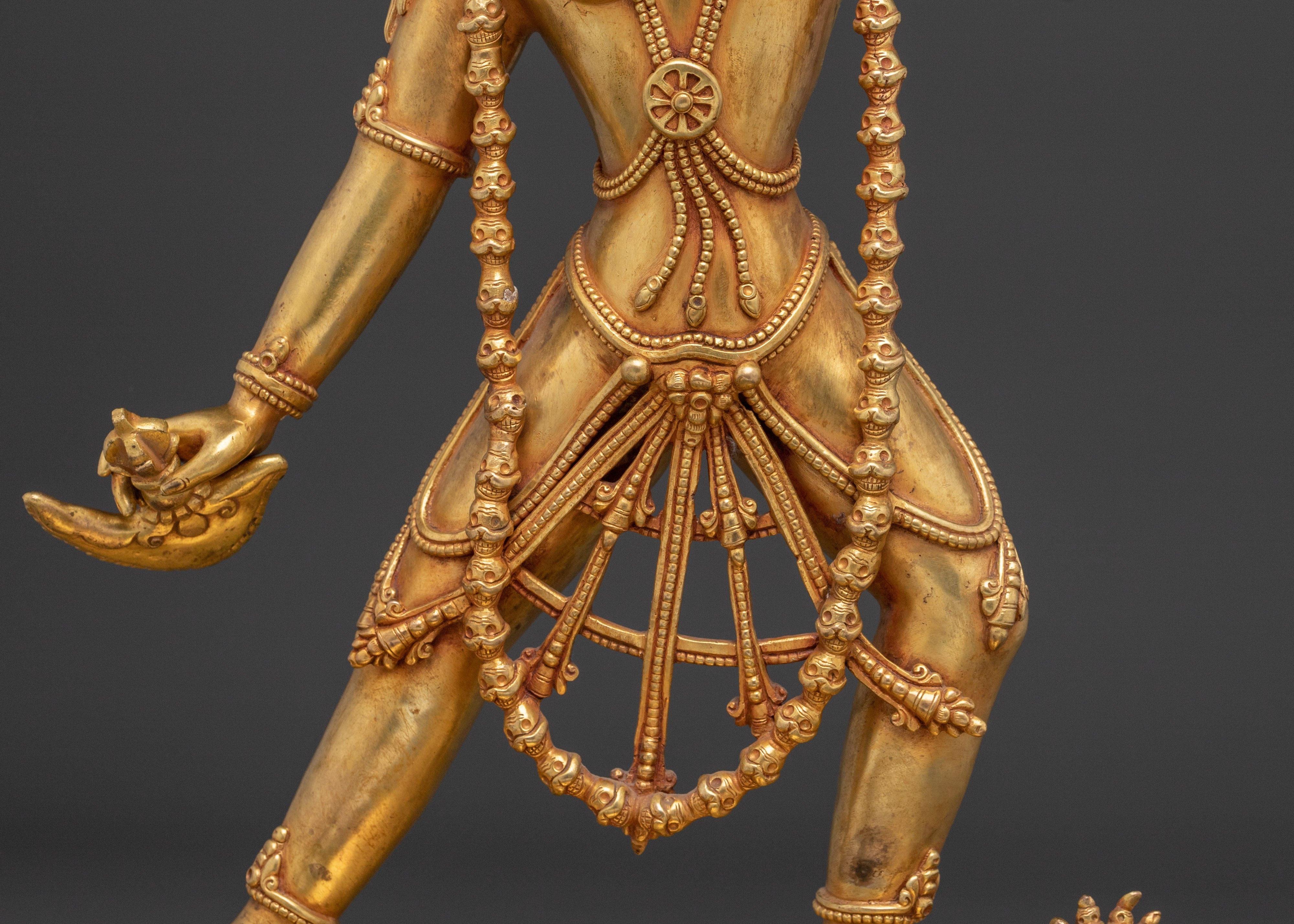 Handcrafted Vajrayogini Golden Statue | Queen of Dakini