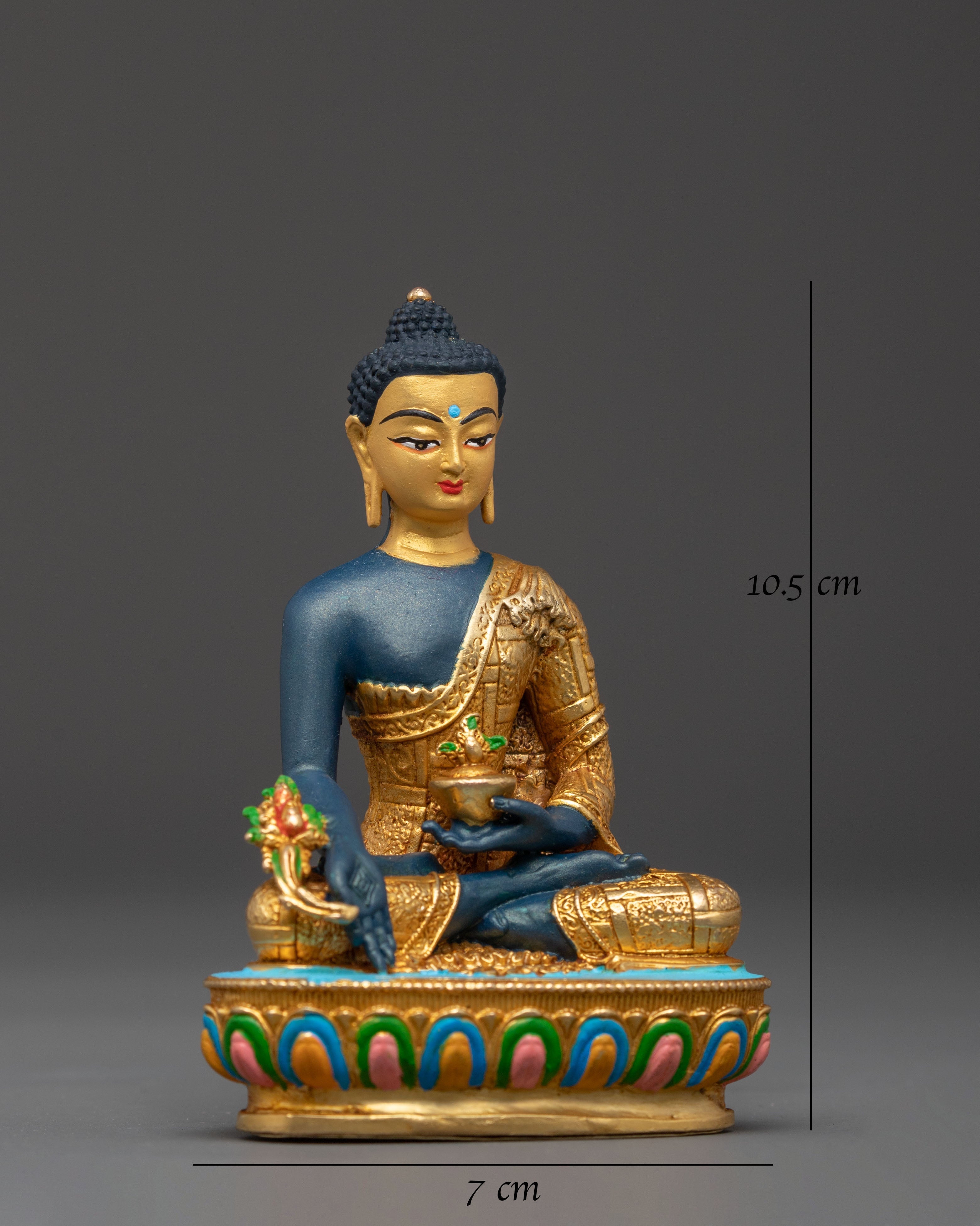 Spiritual Healing Medicine Buddha Sculpture | Buddhist Altar Decor