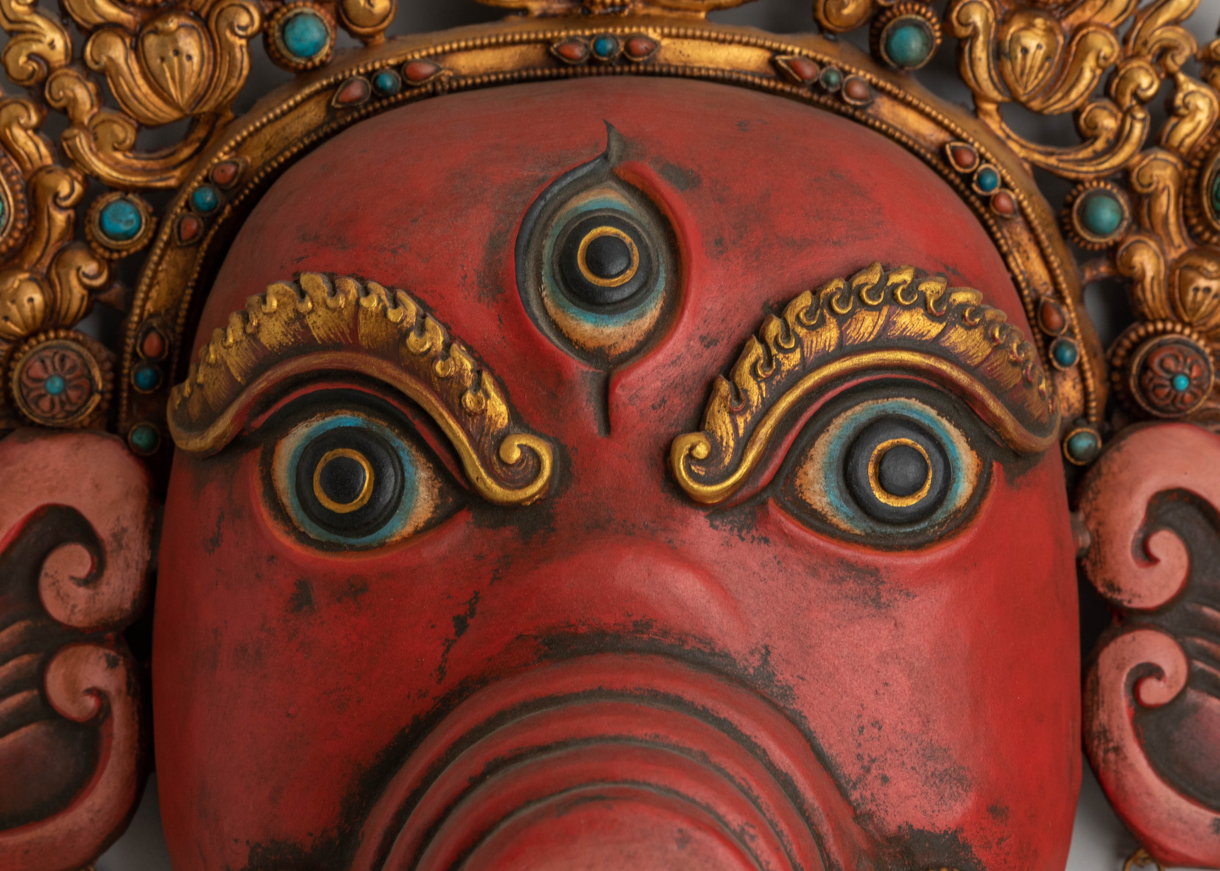 Tibetan Handcrafted Wall Hanging | Copper Body with Gold Plating