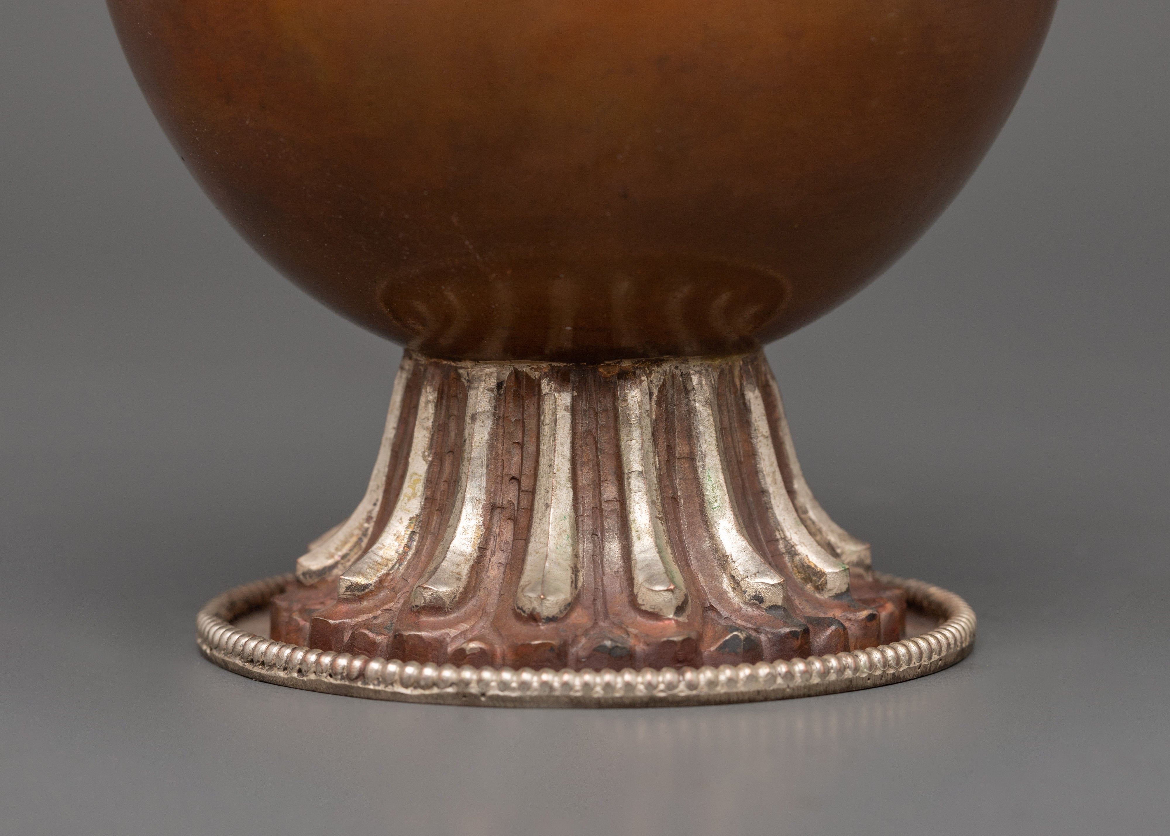Bhumba for Ritual Ceremonies | Copper Ritual Vase with Silver Plating